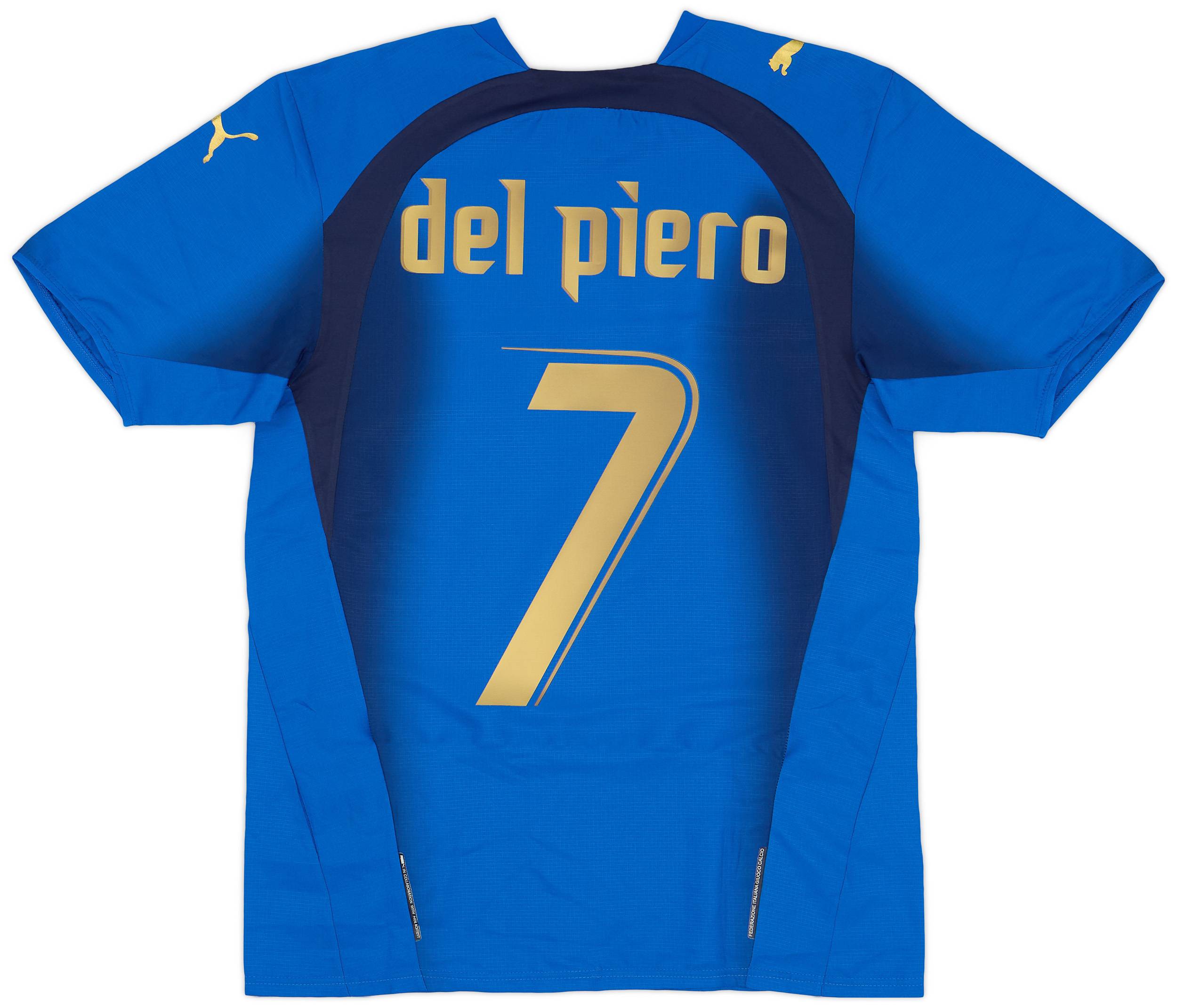 2006 Italy Home Shirt Del Piero #7 - 7/10 - (M)