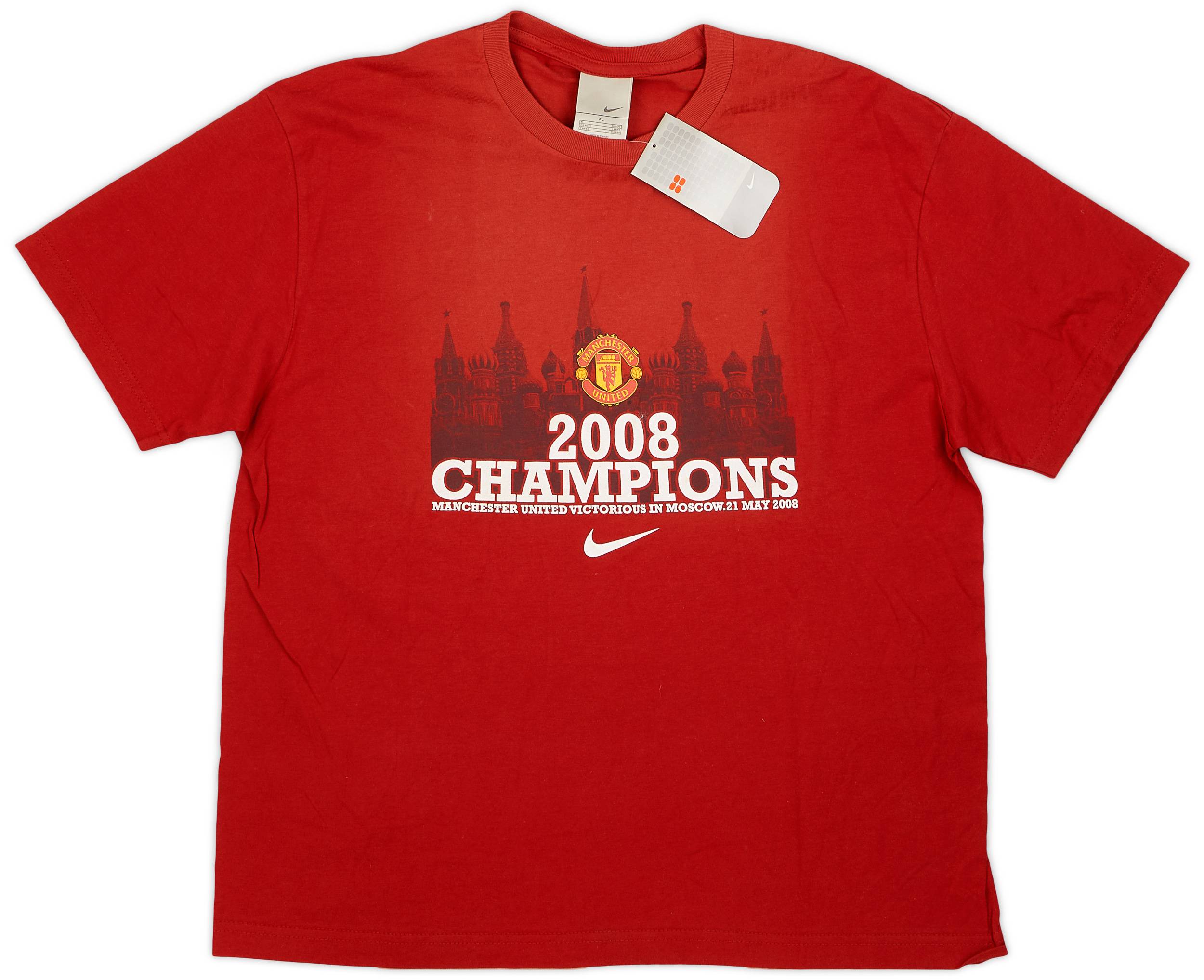 2008 Manchester United "2008 Champions" Nike Graphic Tee (XL)