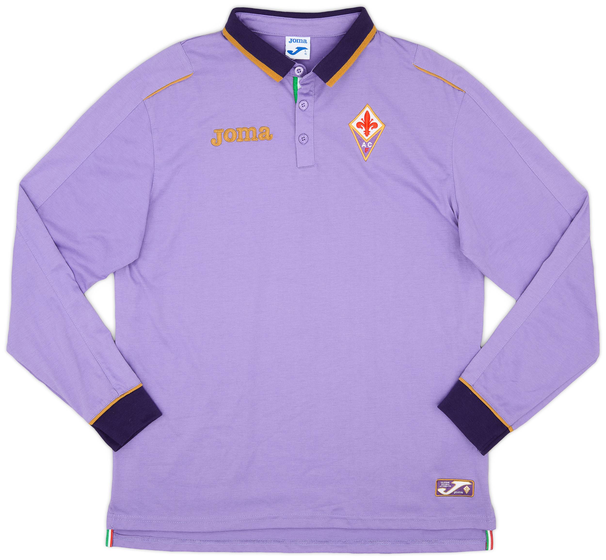 2013-14 Fiorentina Joma Polo L/S Shirt - 9/10 - (L)