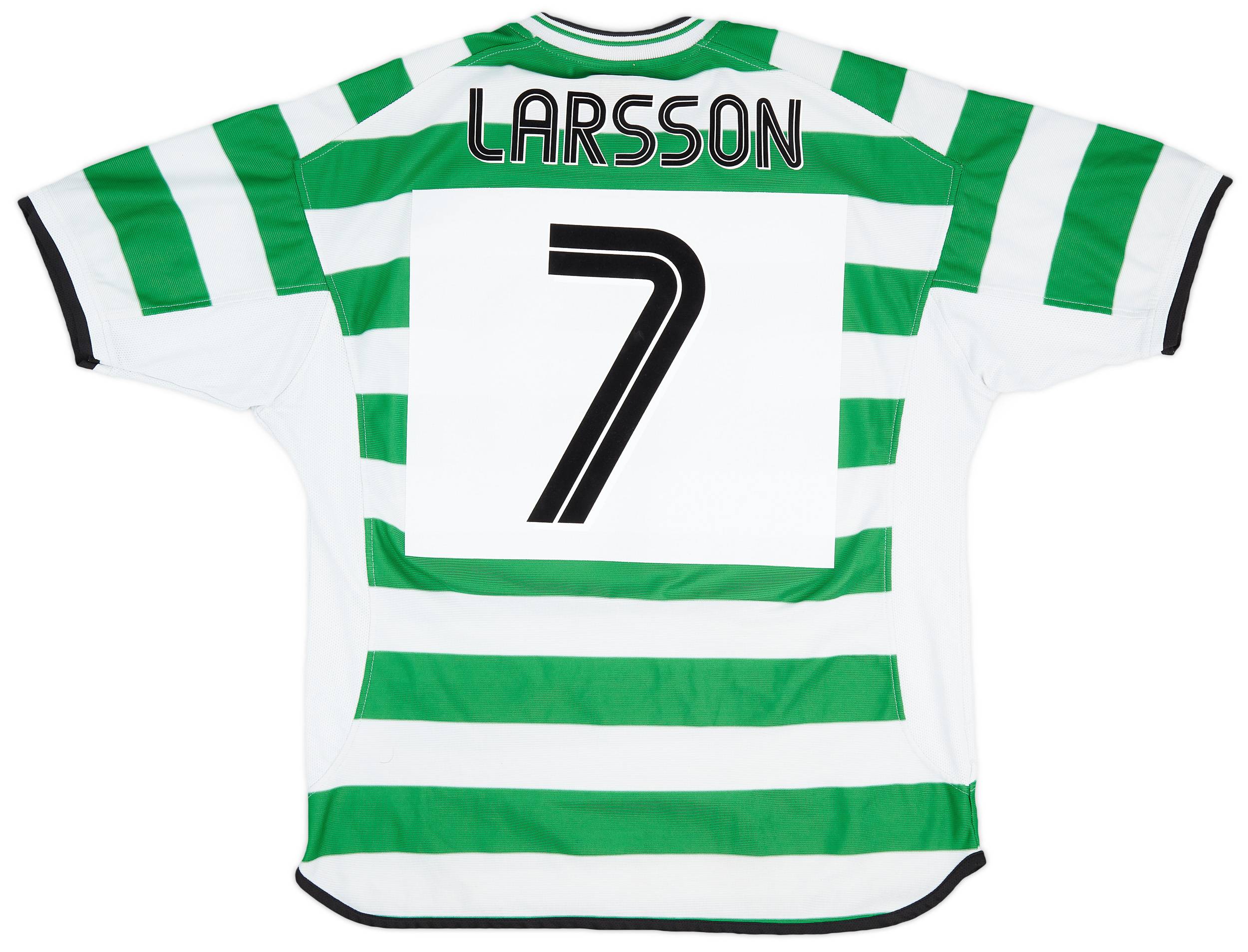 2001-03 Celtic Home Shirt Larsson #7 - 8/10 - (XL)