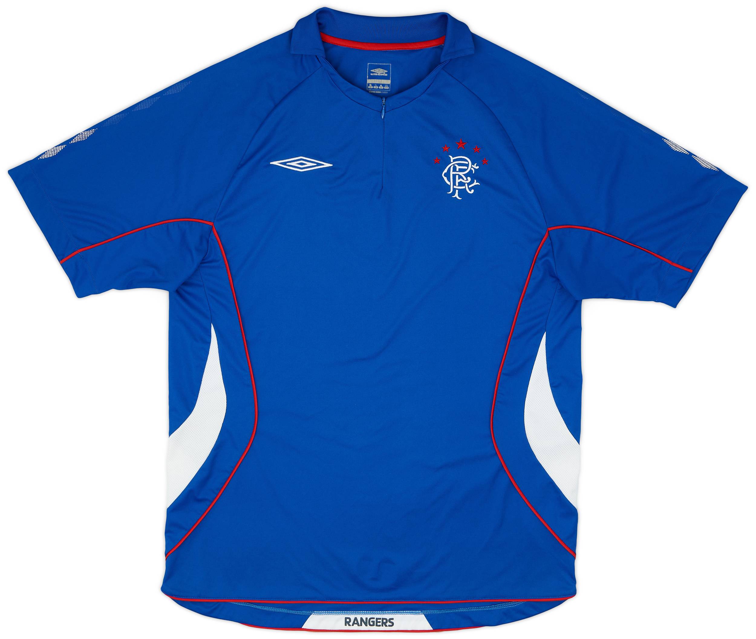 2006-07 Rangers Umbro 1/4 Zip Training Shirt - 9/10 - (XL)