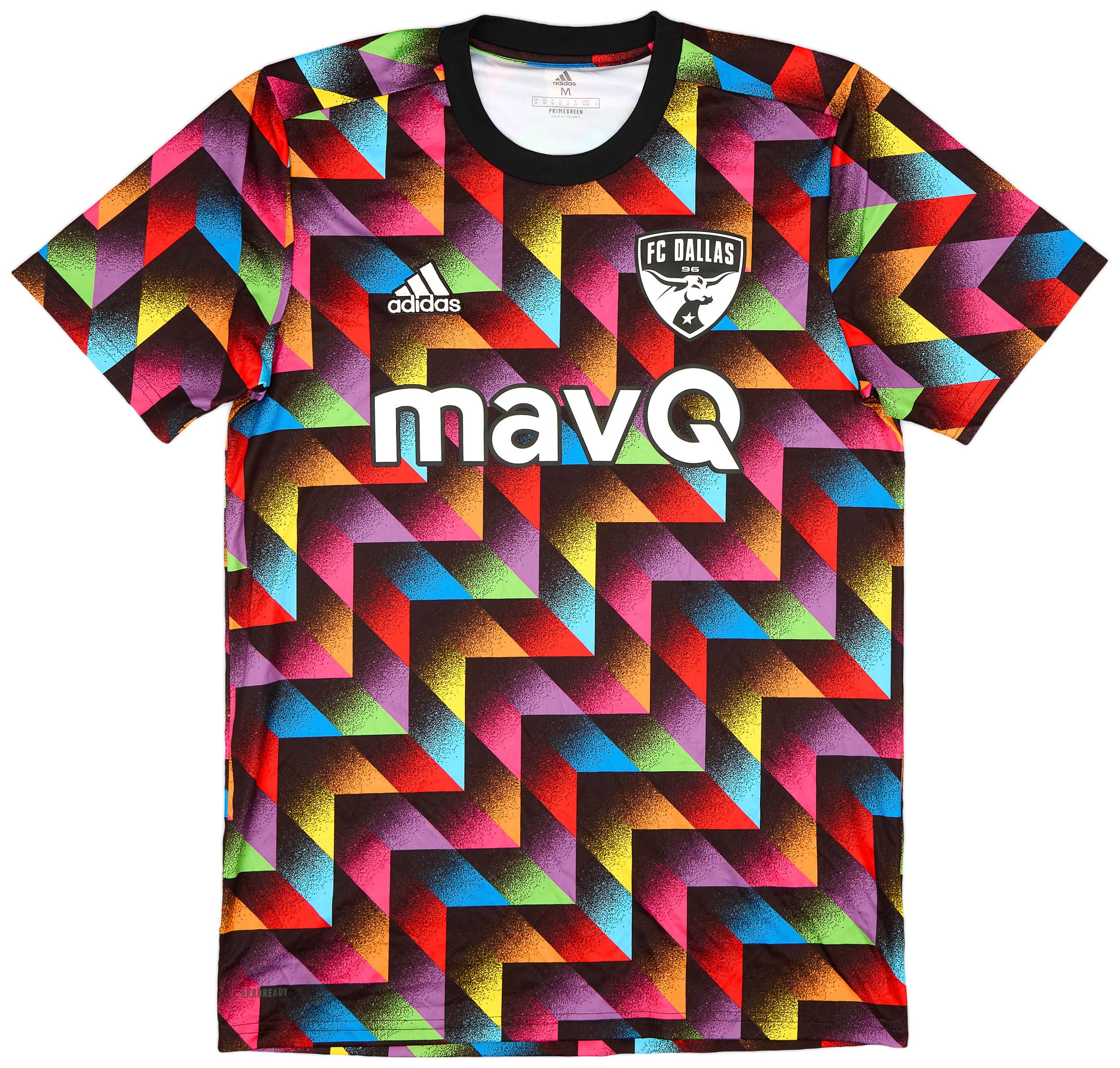 2022 FC Dallas adidas Pride Limited Edition Pre-Match Shirt - 9/10 - (M)
