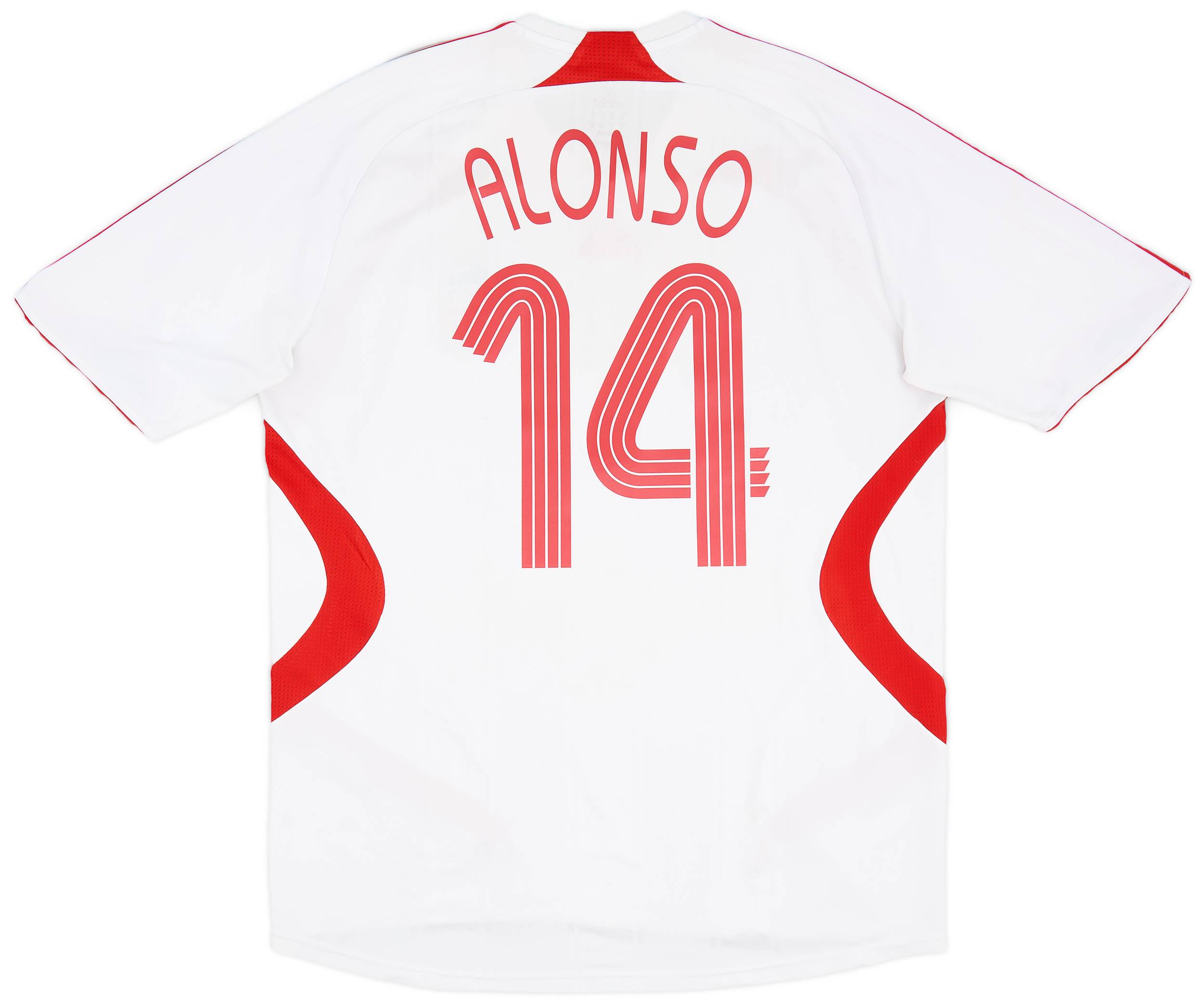 2007-08 Liverpool Away Shirt Alonso #14 - 4/10 - (L)