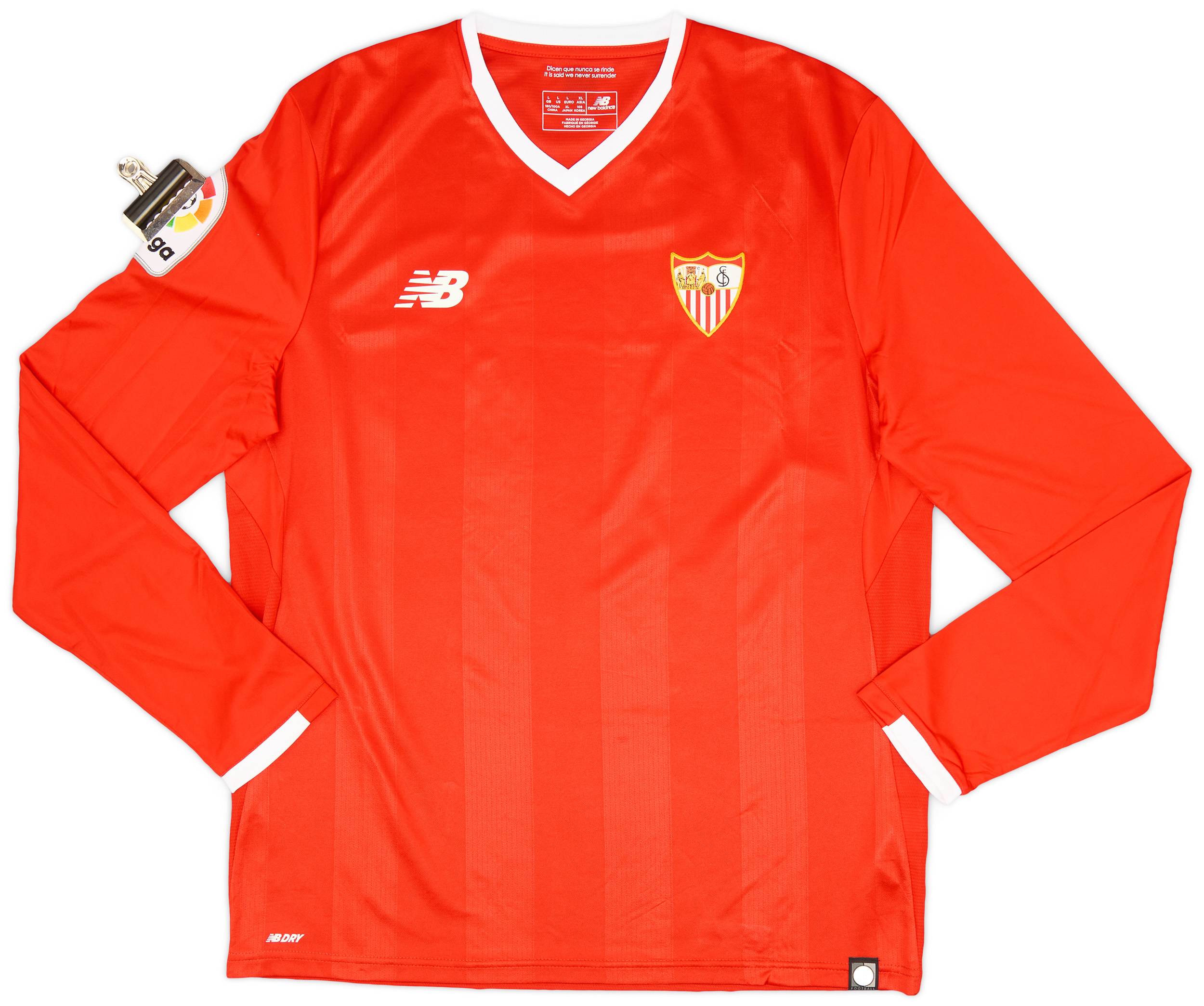 2017-18 Sevilla Away L/S Shirt - 9/10 - (L)