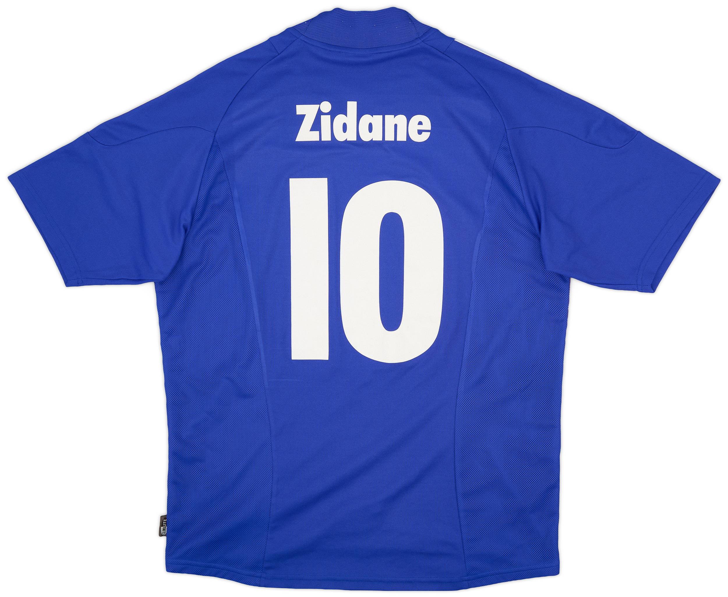 2002-04 France Home Shirt Zidane #10 - 8/10 - (L)