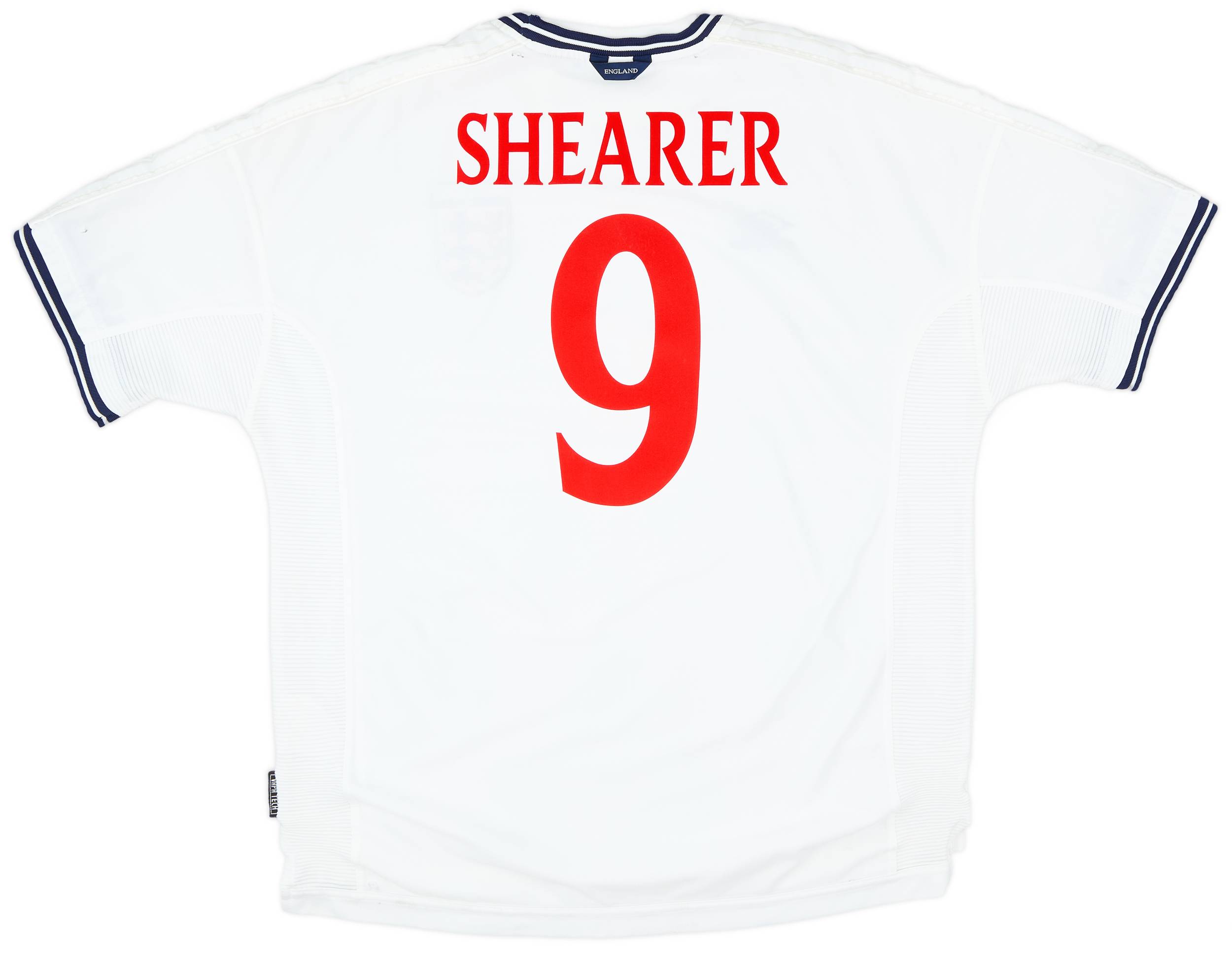 1999-01 England Home Shirt Shearer #9 - 6/10 - (XXL)