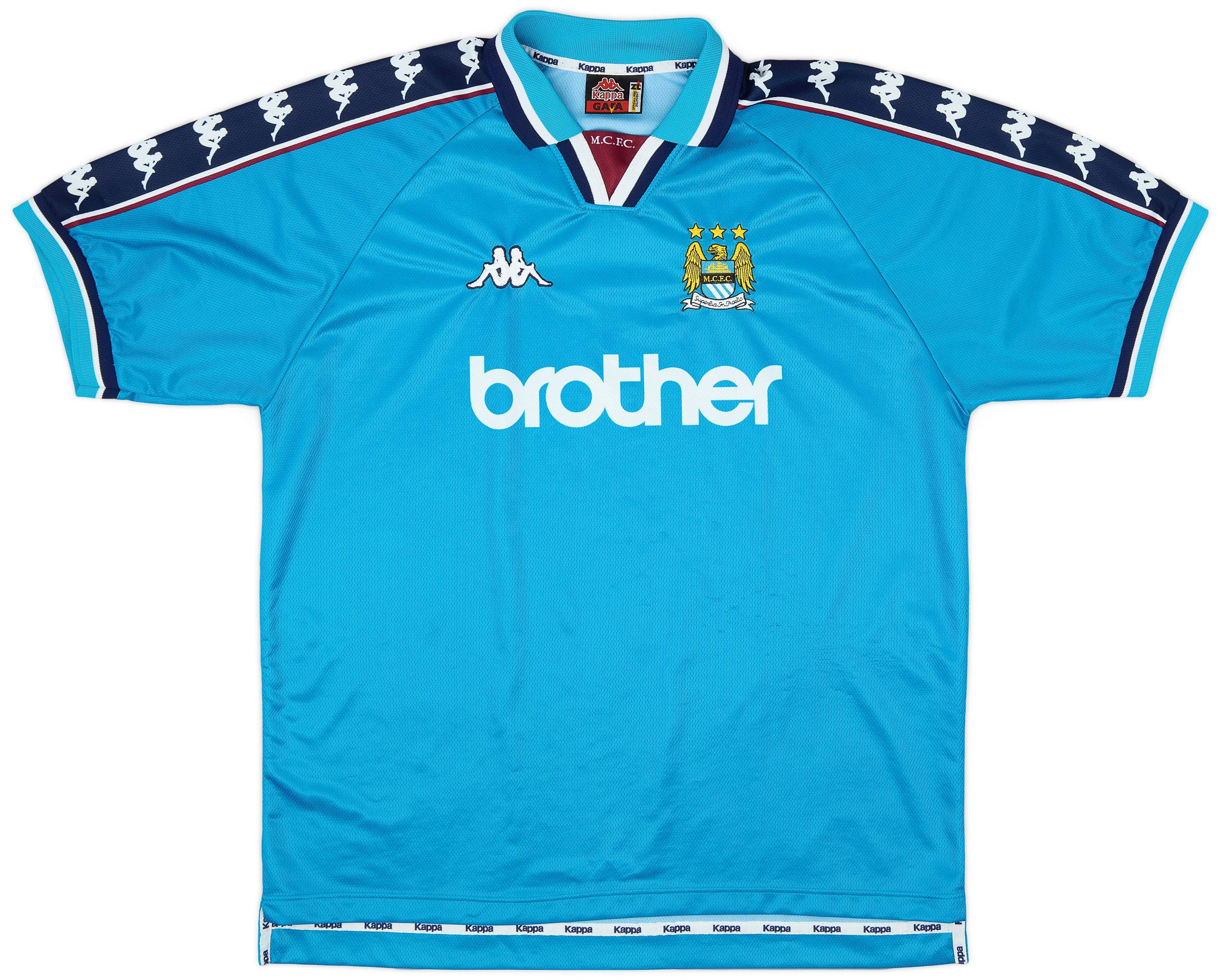 1997-99 Manchester City Home Shirt - 8/10 - (XL)