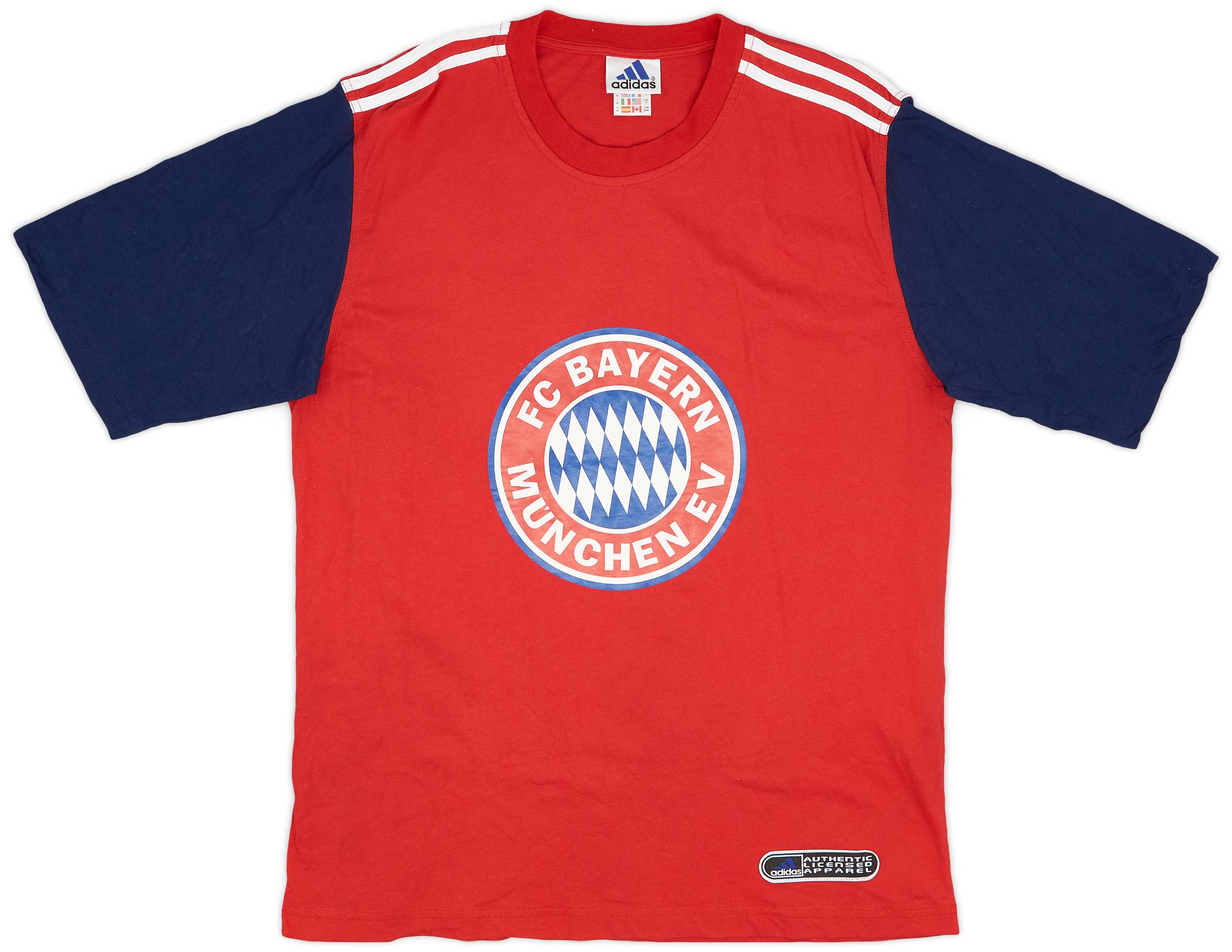 1999-00 Bayern Munich adidas Graphic Tee - 9/10 - (M)
