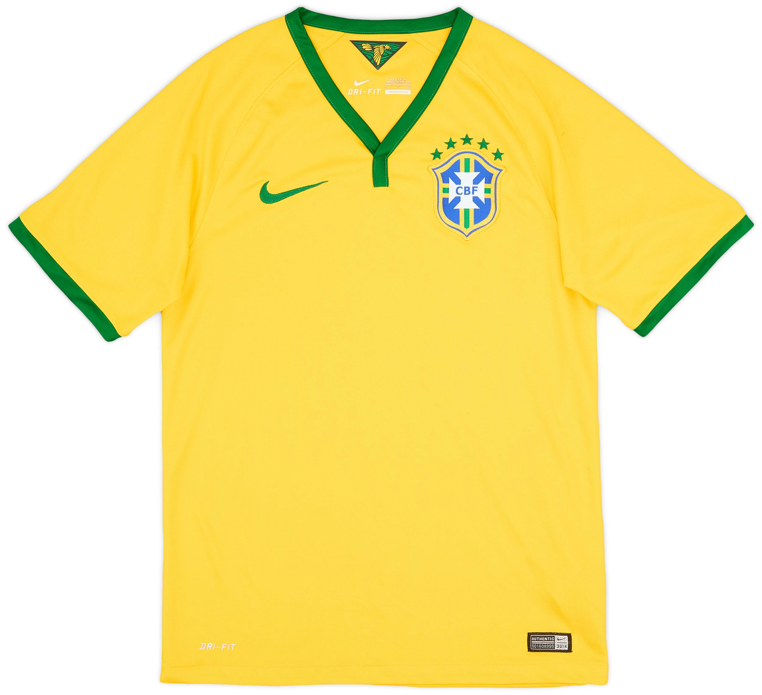 2014-15 Brazil Home Shirt - 6/10 - (S)