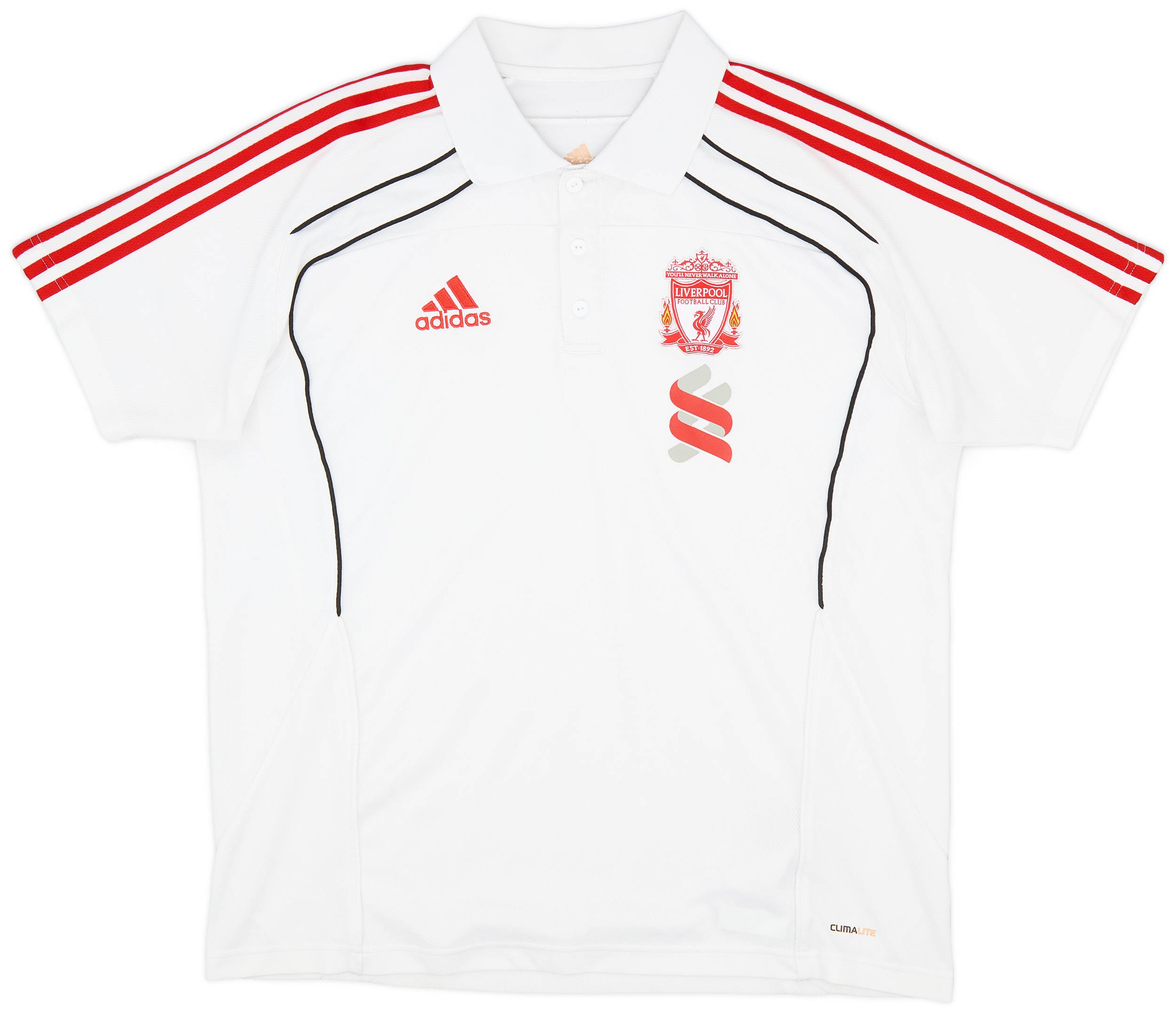 2010-11 Liverpool adidas Polo Shirt - 9/10 - (L)