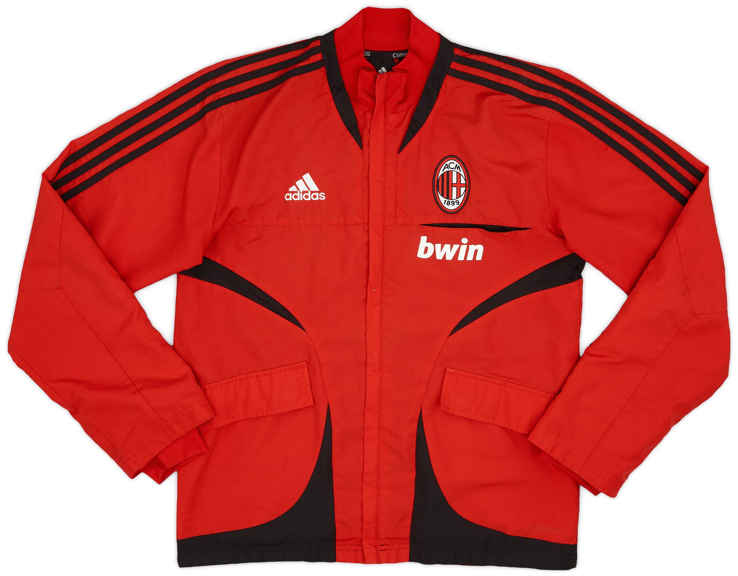 2007-08 AC Milan adidas Track Jacket - 9/10 - (S)