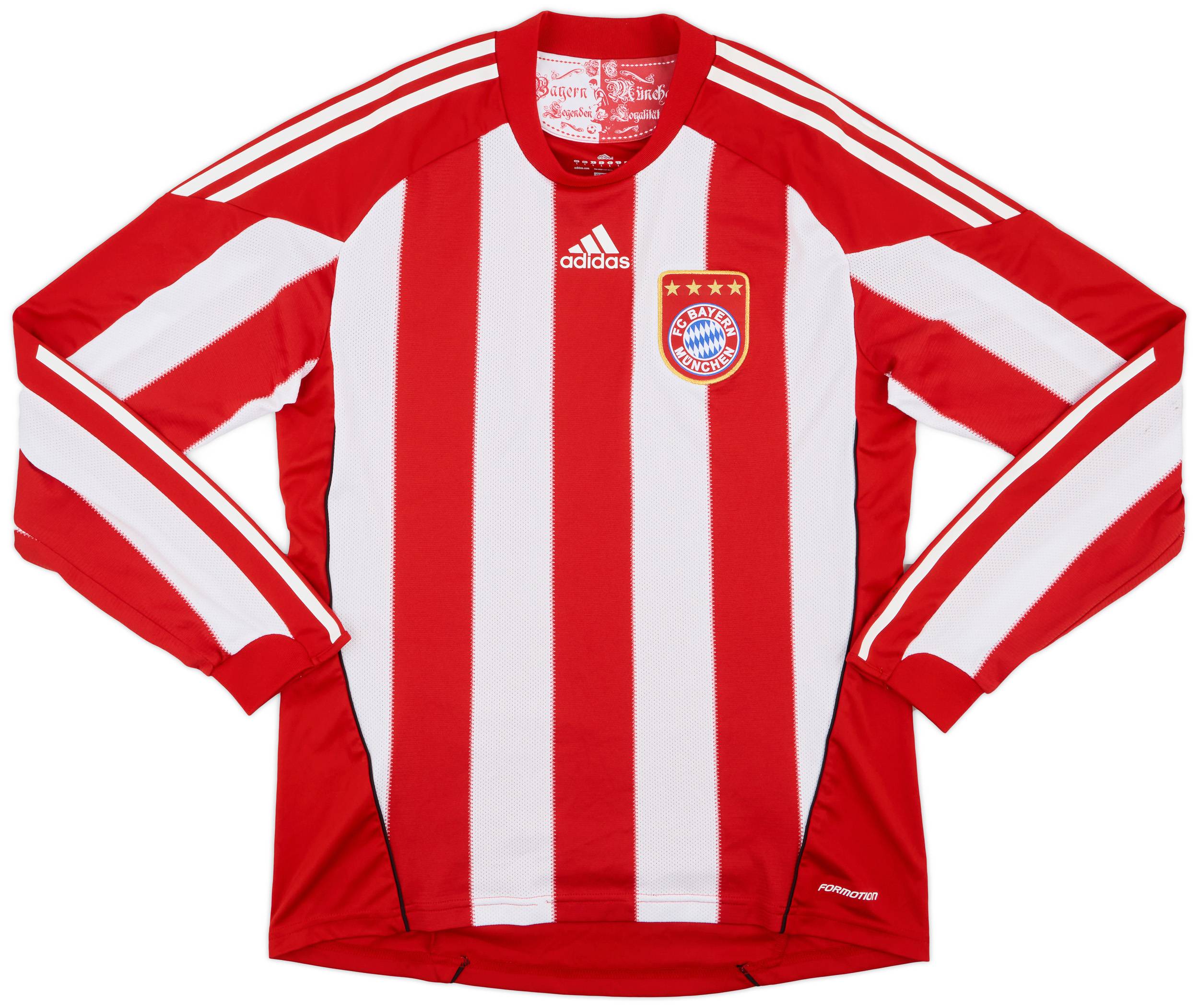2010-11 Bayern Munich Authentic Home L/S Shirt - 9/10 - (L)