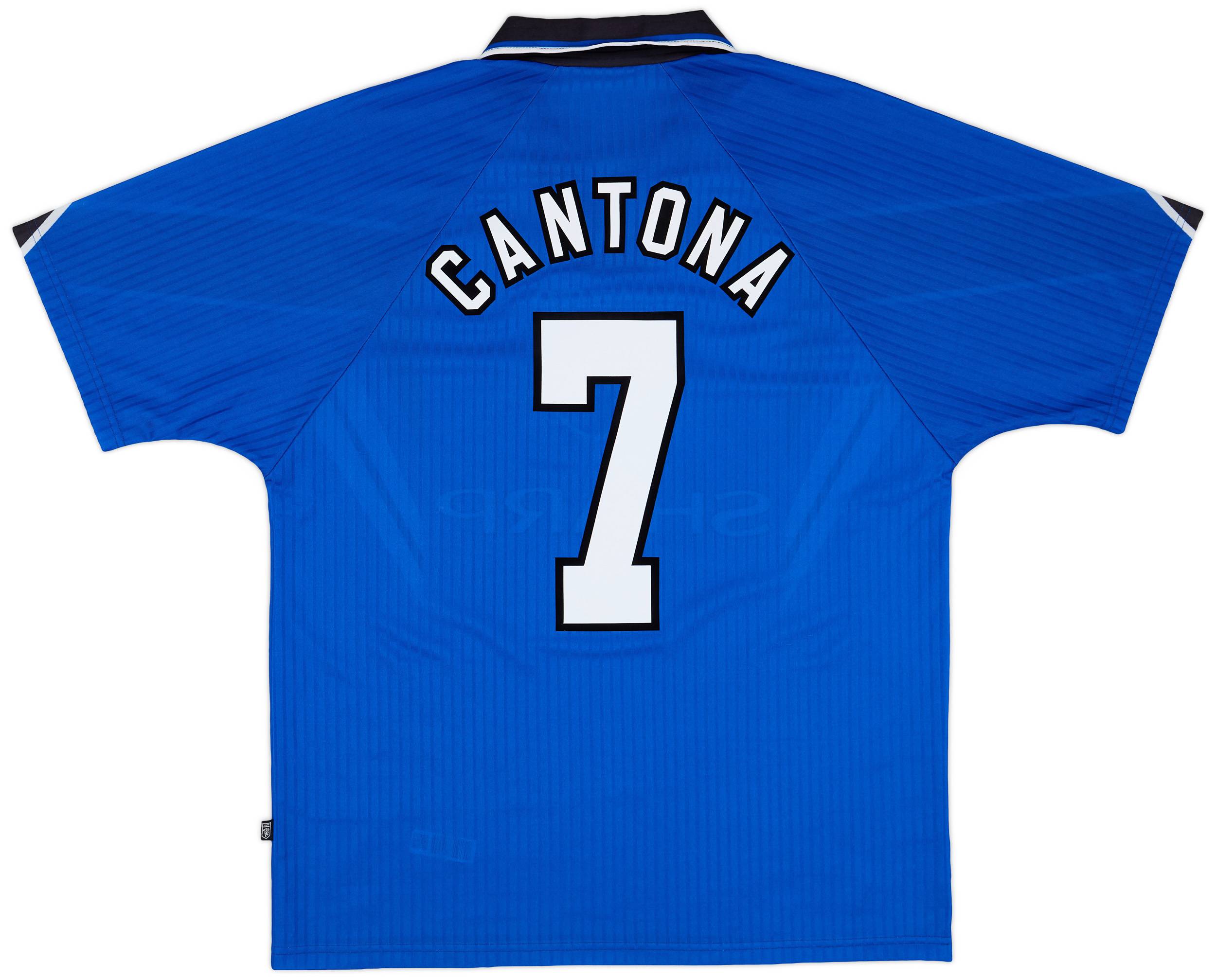 1996-98 Manchester United Third Shirt Cantona #7 - 8/10 - (L)