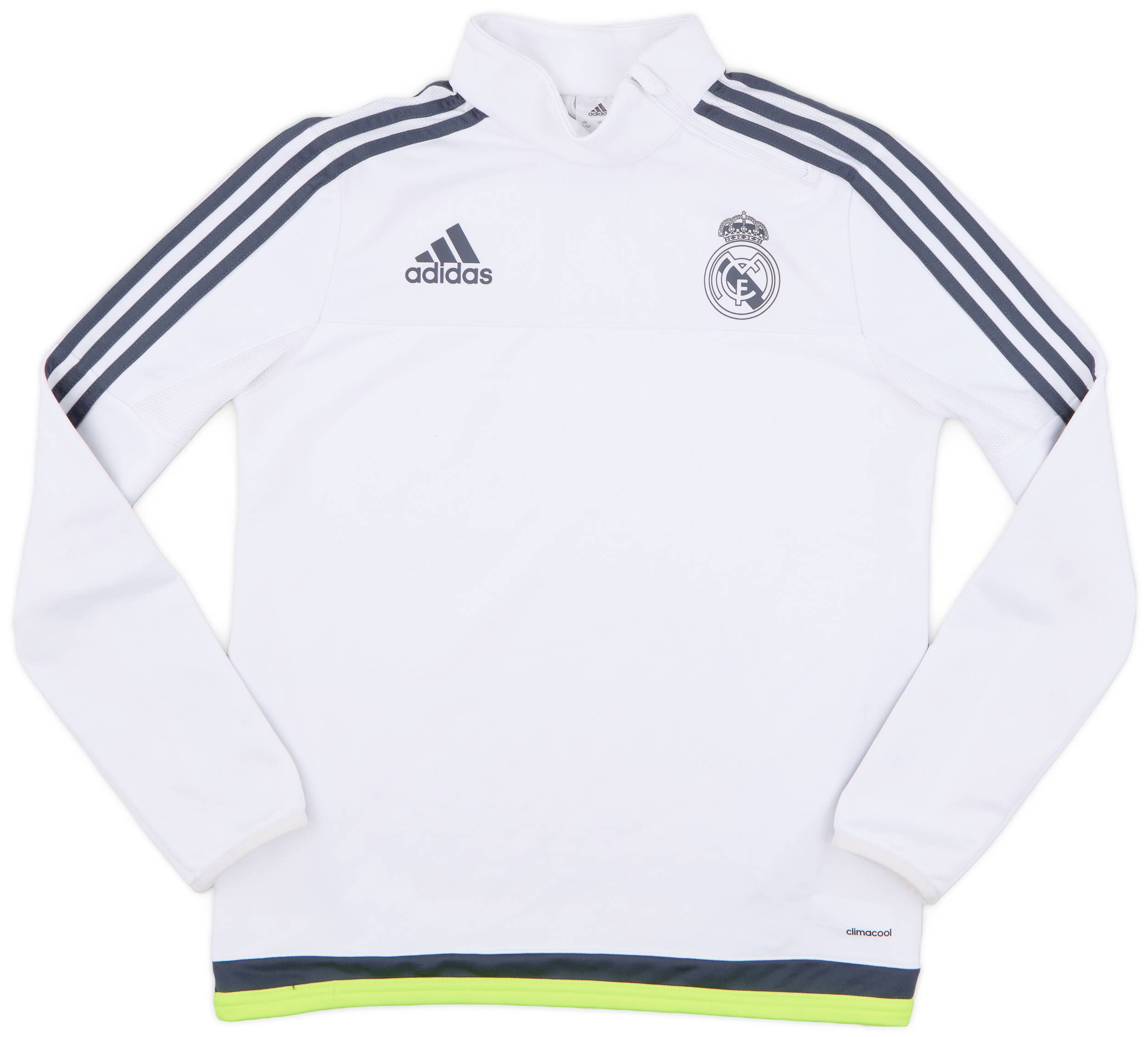 2015-16 Real Madrid adidas 1/4 Zip Drill Top - 7/10 - (L.Boys)