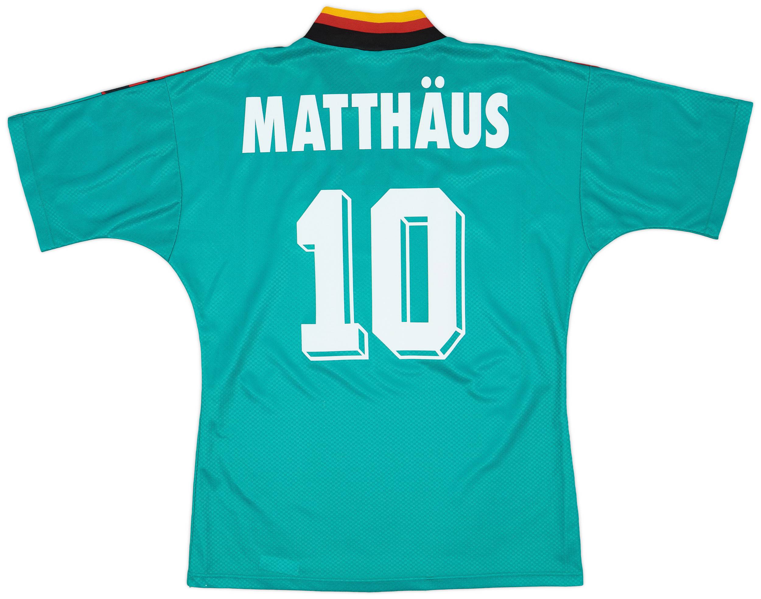 1994-96 Germany Away Shirt Matthaus #10 - 8/10 - (M)