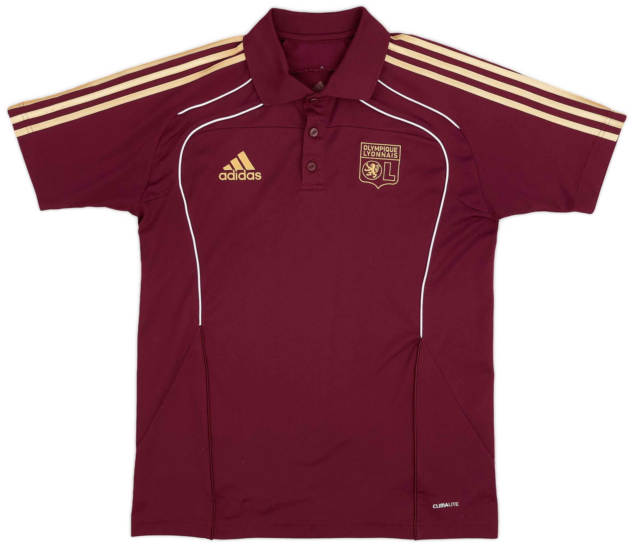 2010-11 Lyon adidas Polo Shirt - 8/10 - (M)
