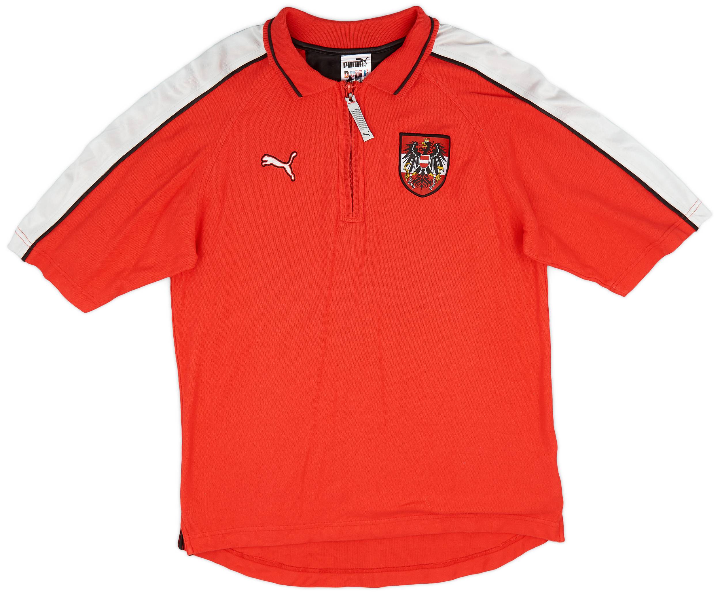 1998-00 Austria Puma 1/4 Zip Polo Shirt - 8/10 - (L)