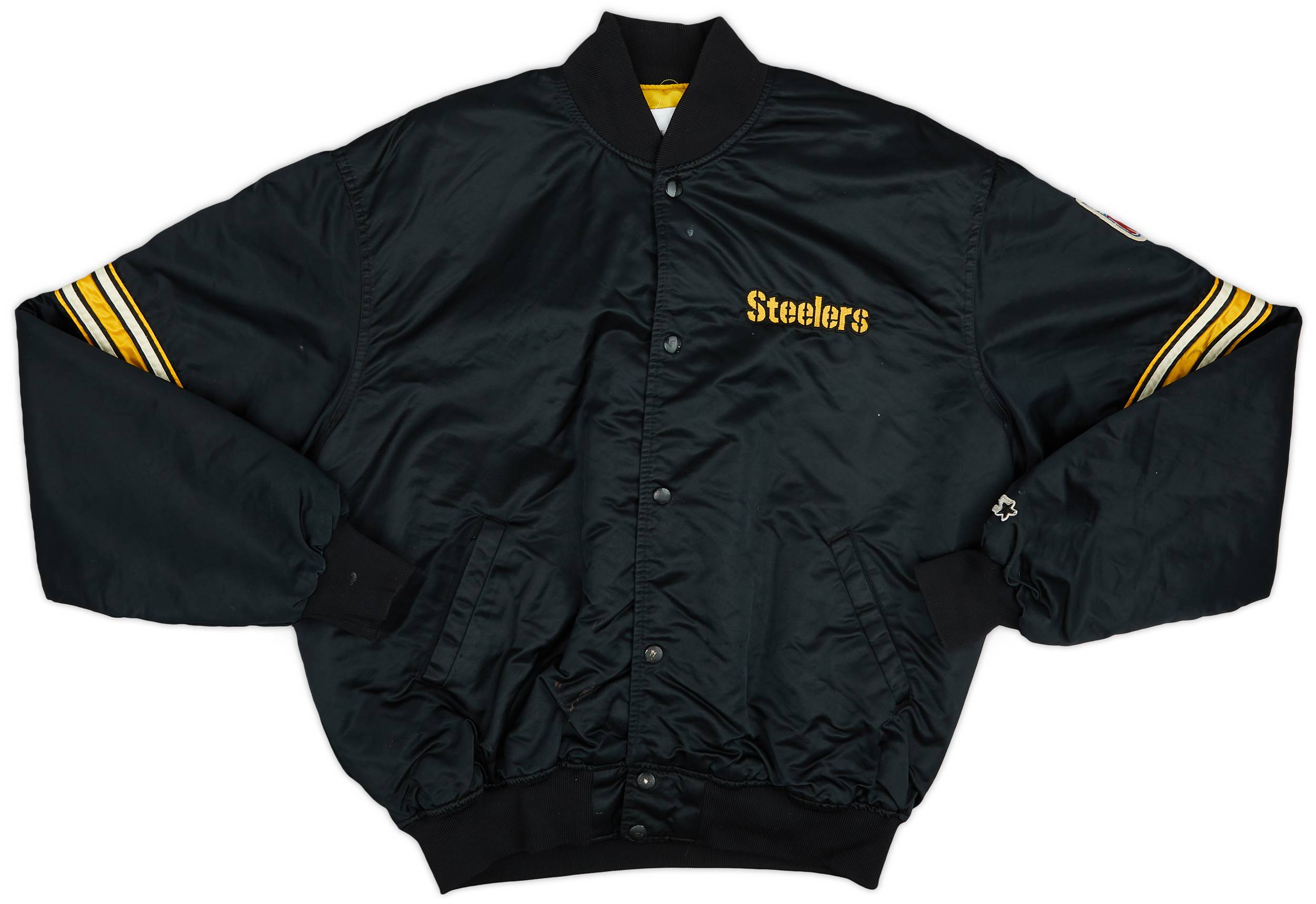 1980's Pittsburgh Steelers Starter Satin Varsity Jacket (Very Good) XL