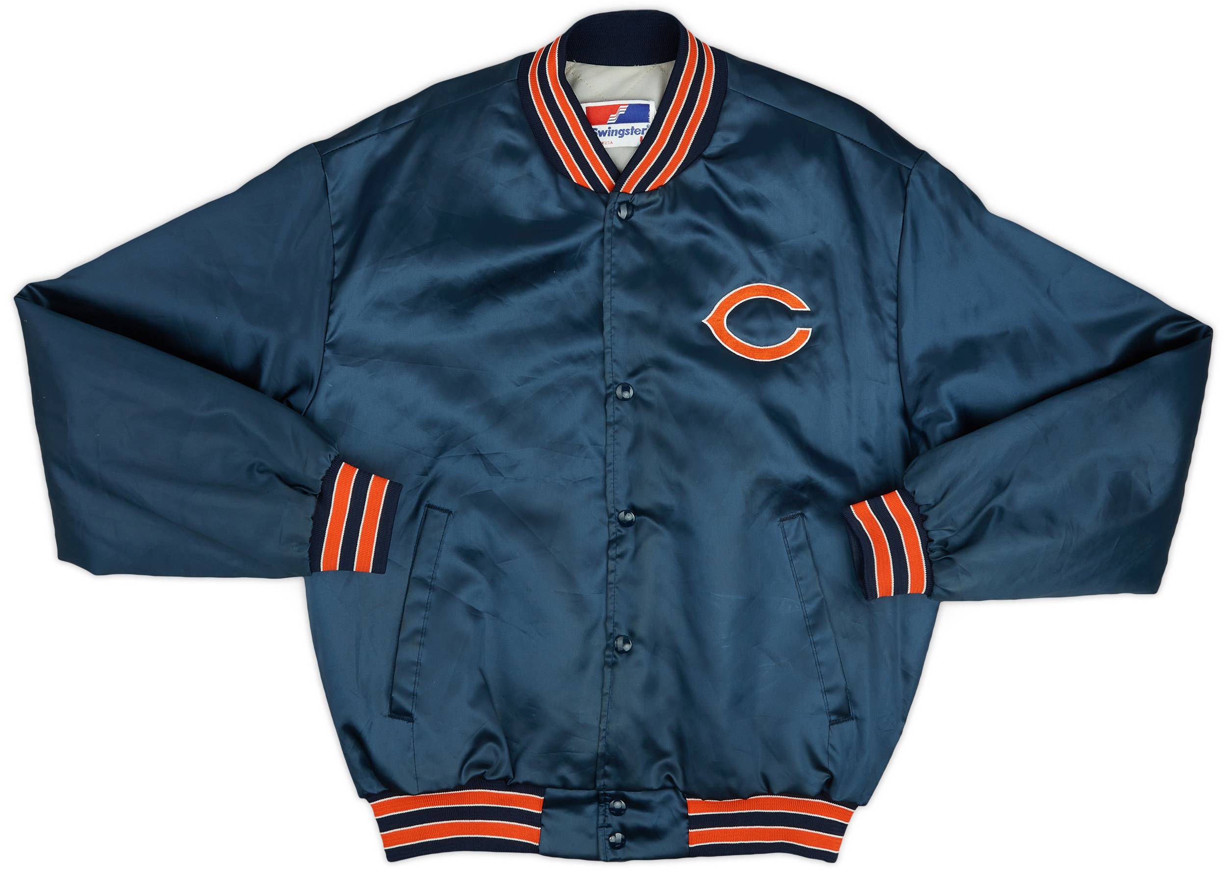 1990's Chicago Bears Swingster Satin Varsity Jacket (Excellent) L