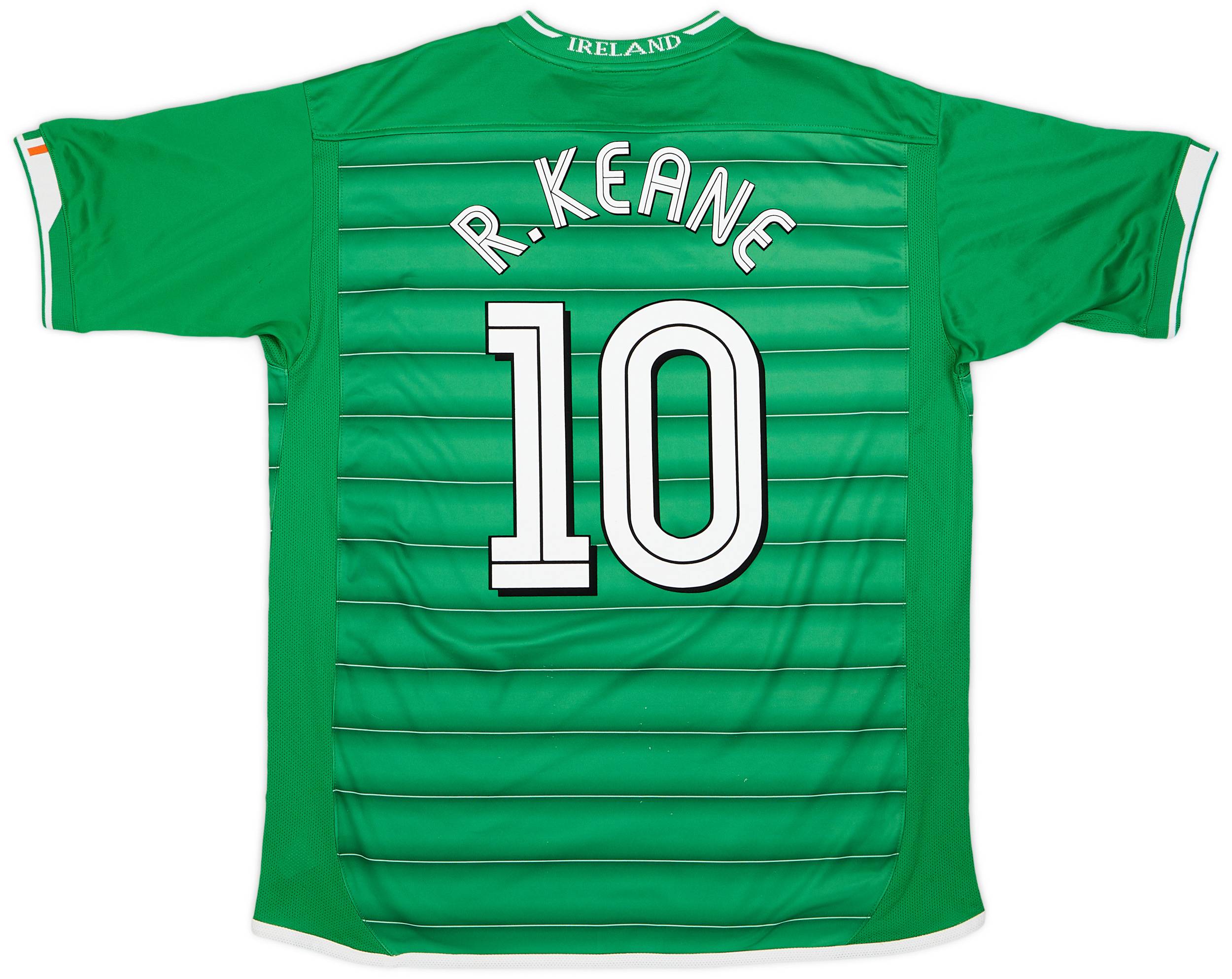 2003-04 Ireland Home Shirt R.Keane #10 - 7/10 - (XL)
