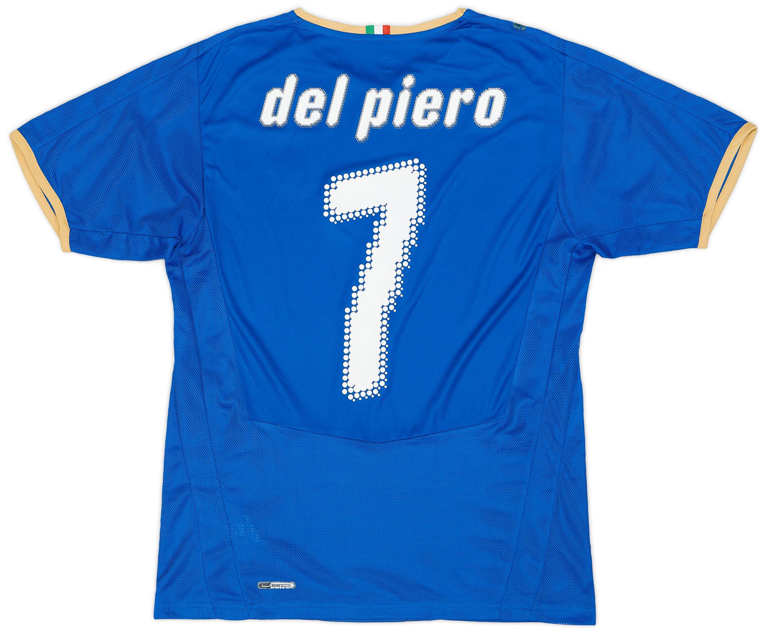 2007-08 Italy Home Shirt Del Piero #7 - Good 5/10 - (M)