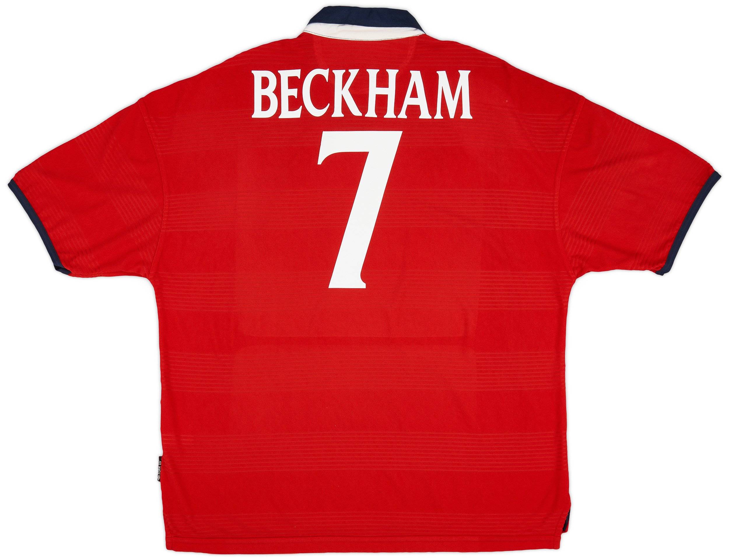 1999-01 England Away Shirt Beckham #7
