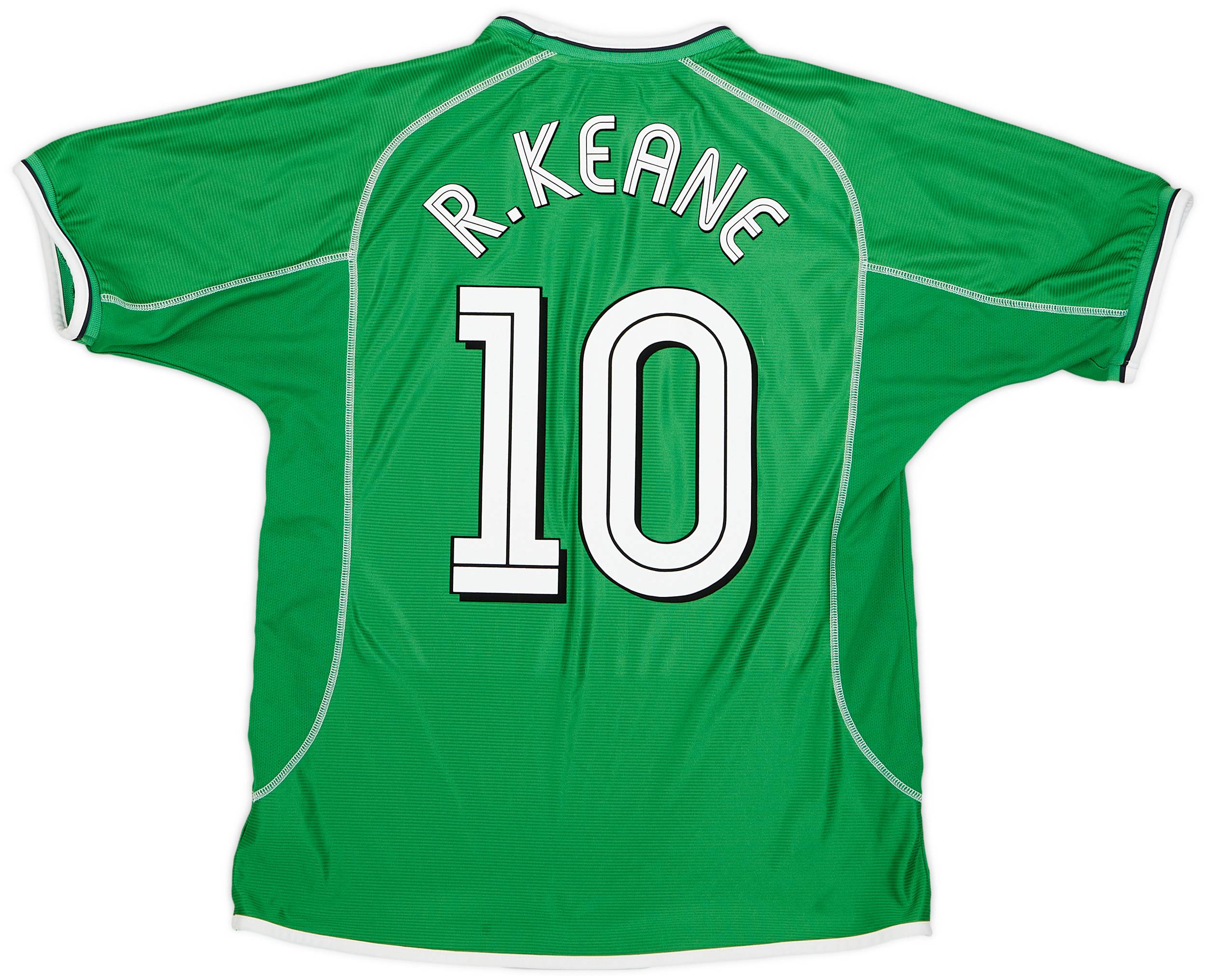 2001-03 Ireland Home Shirt R.Keane #10 - 9/10 - (L)