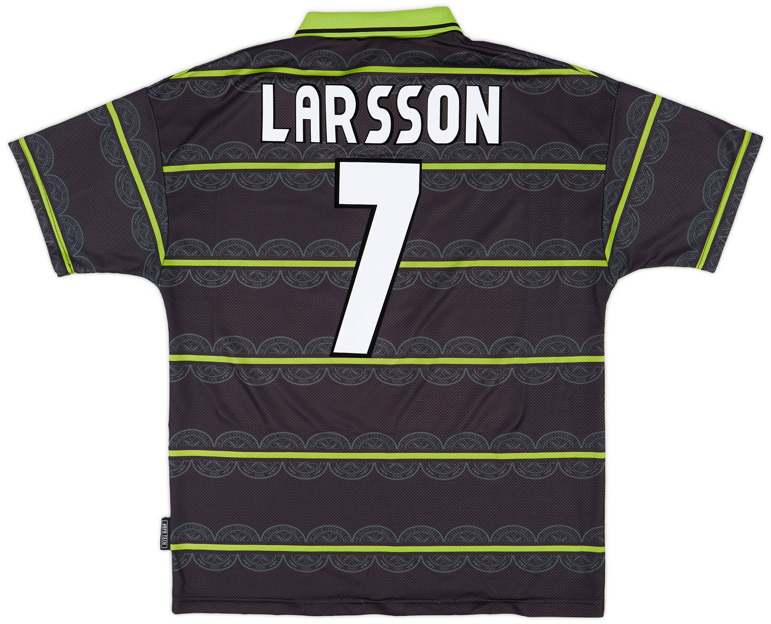 1998-99 Celtic Away Shirt Larsson #7 - 8/10 - (XL)