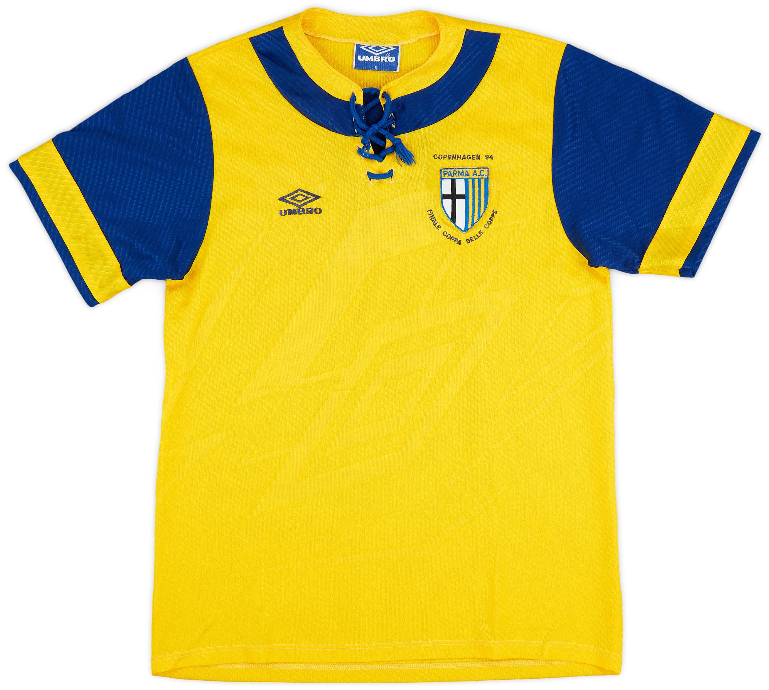 1993-94 Parma "Finale Coppa delle Coppe Copenhagen 94" Away Shirt - 8/10 - (S)