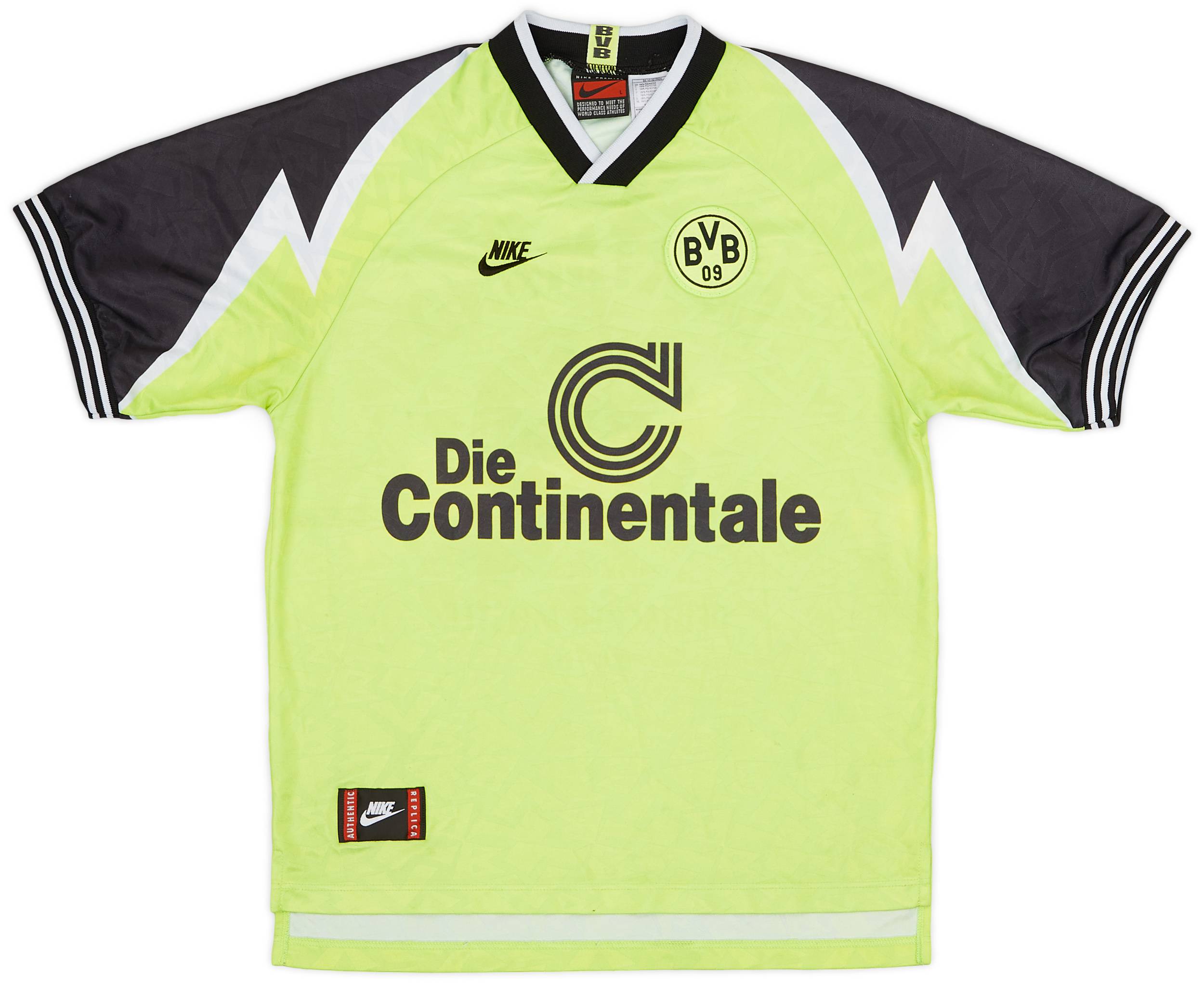 1995-96 Borussia Dortmund 'Deutscher Meister' Home Shirt - 6/10 - (L)