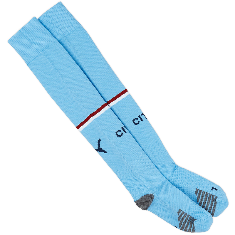 Man city home socks junior top