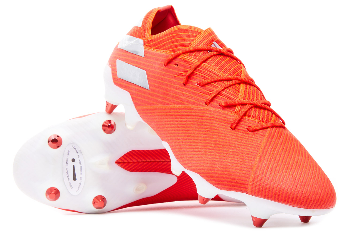 Red nemeziz football boots hotsell