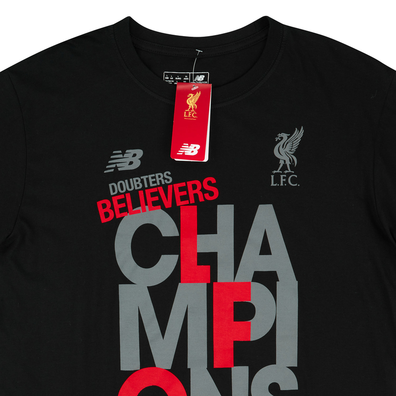 2019 20 Liverpool New Balance Champions Graphic Tee