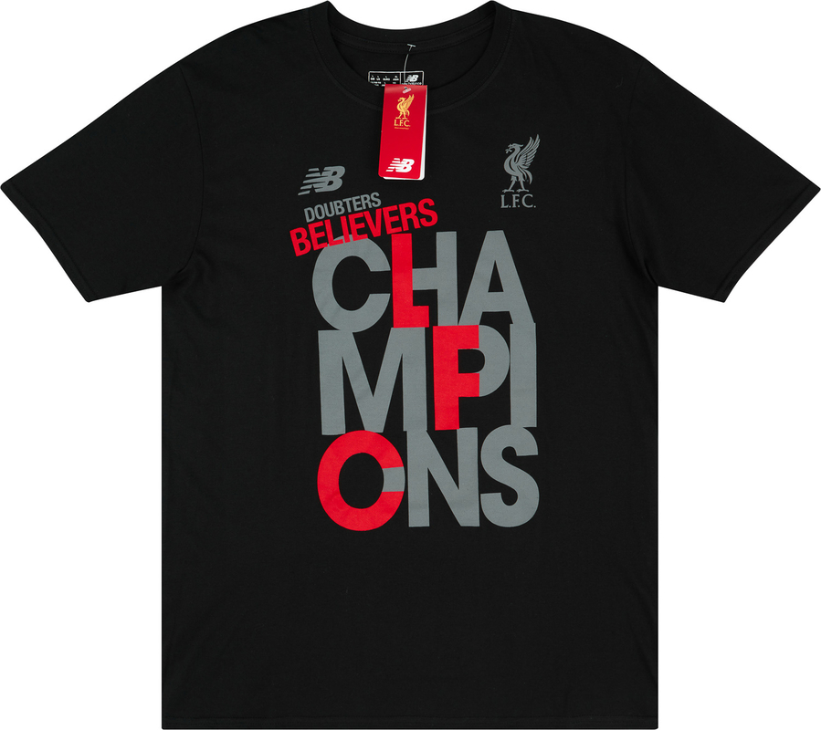 2019 20 Liverpool New Balance Champions Graphic Tee