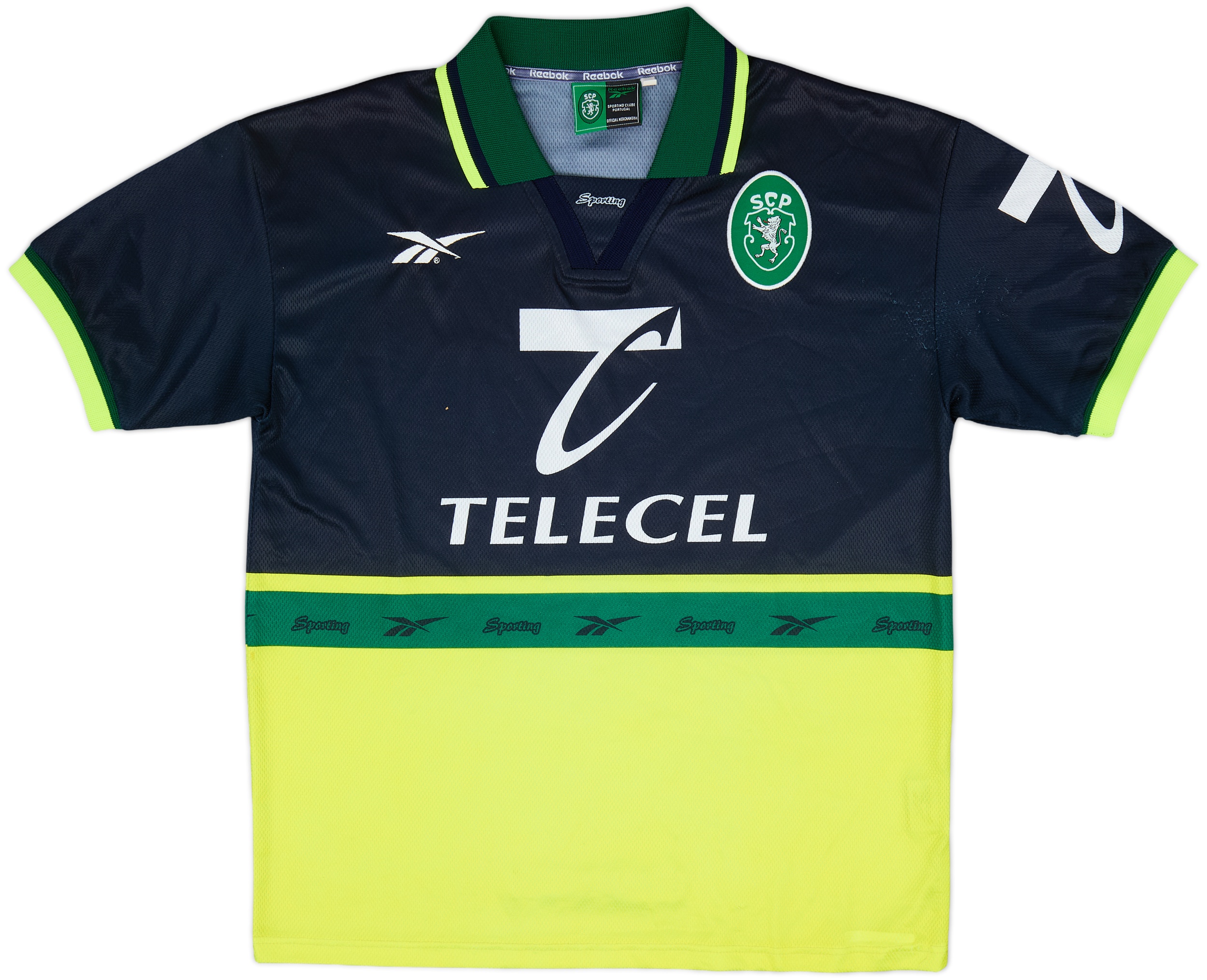 Reebok Sporting Lisbon Mens SS Away Mini Kit 1998/99