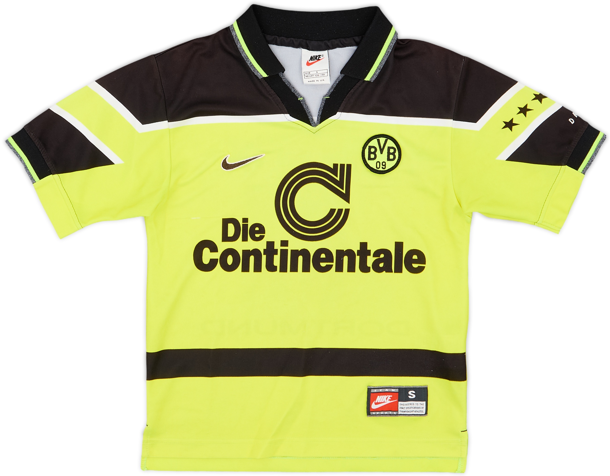 ドルトムント 97-98  Nike Borussia Dortmund Boys SS Home Champions League Shirt 1997/98