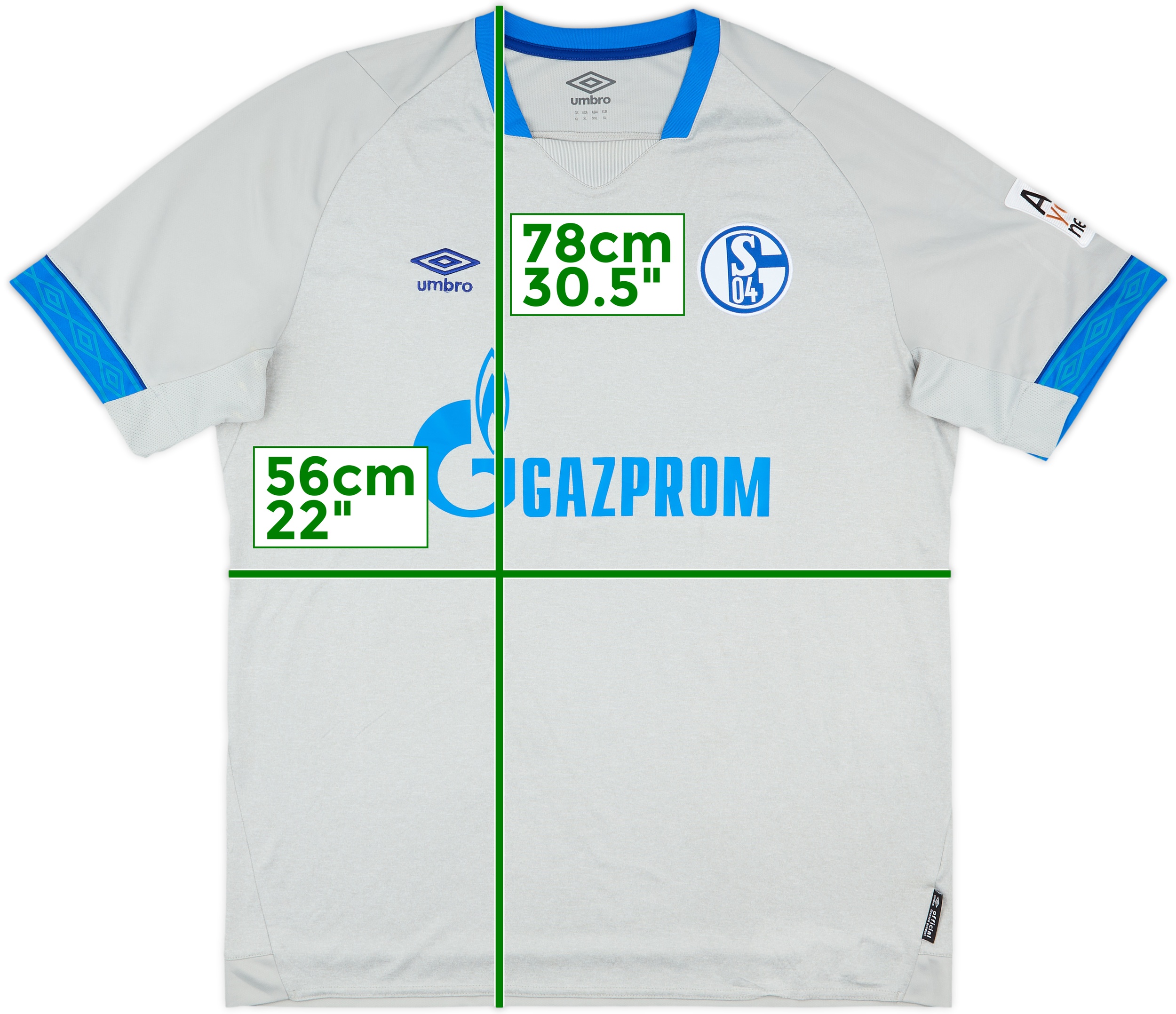 Umbro Schalke 04 Mens SS Away Shirt 2018/19