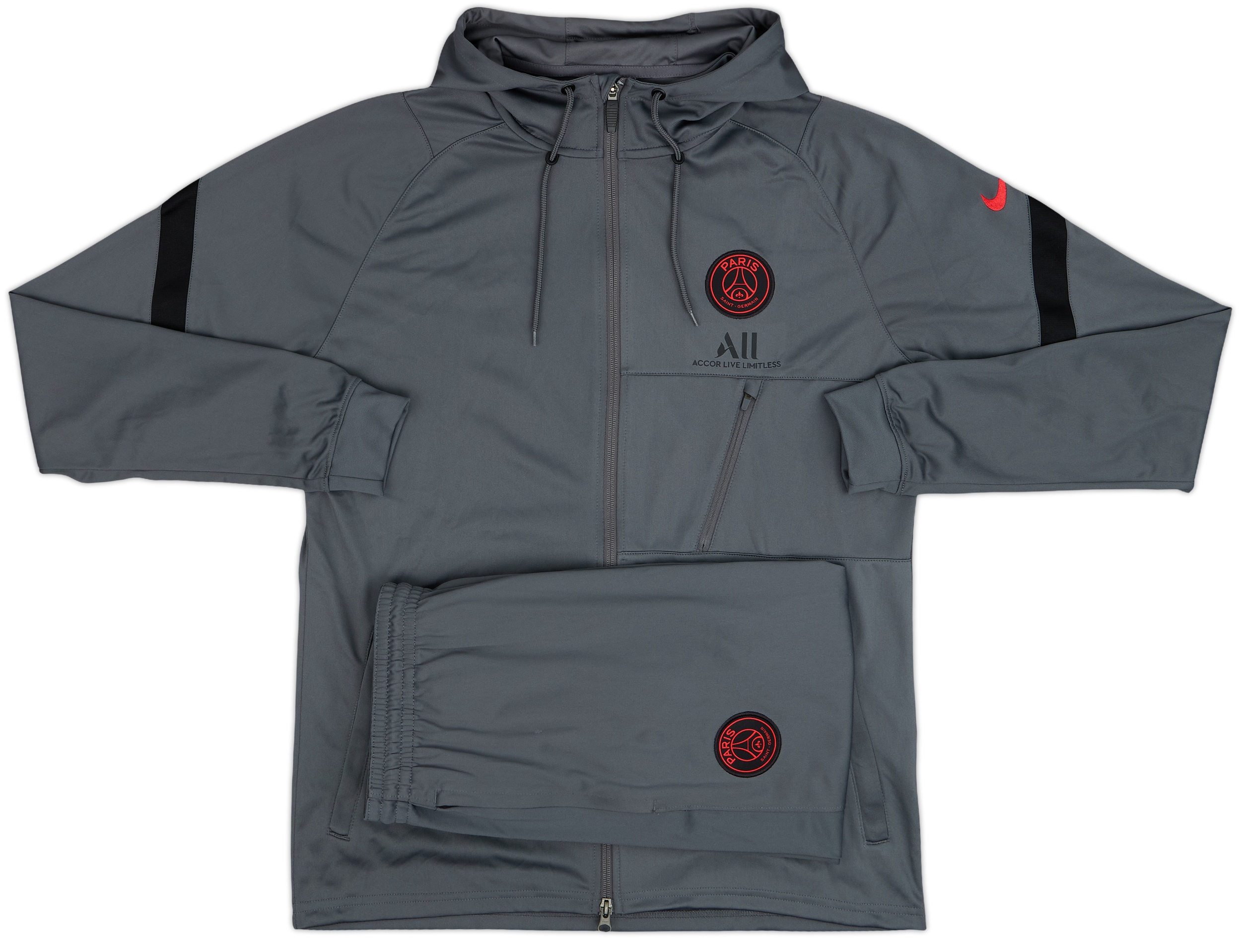 psg tracksuit grey and pink