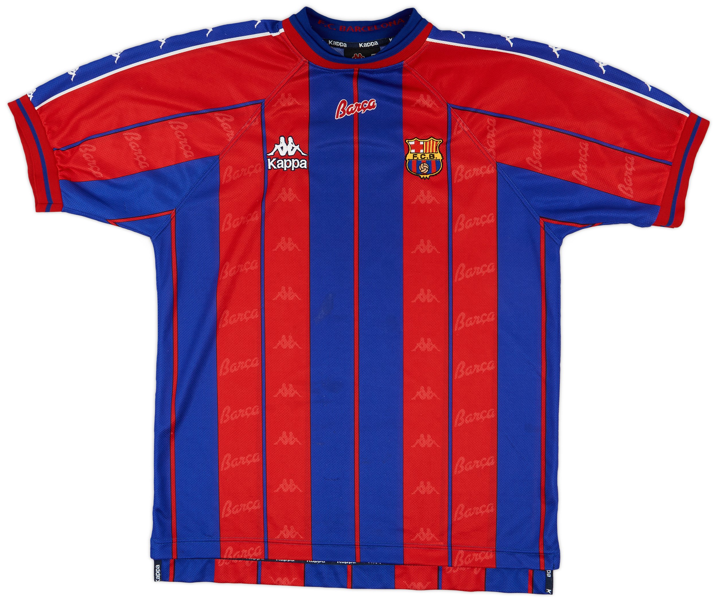 Kappa 1997-98 Barcelona Home Shirt - 8/10 - (XL