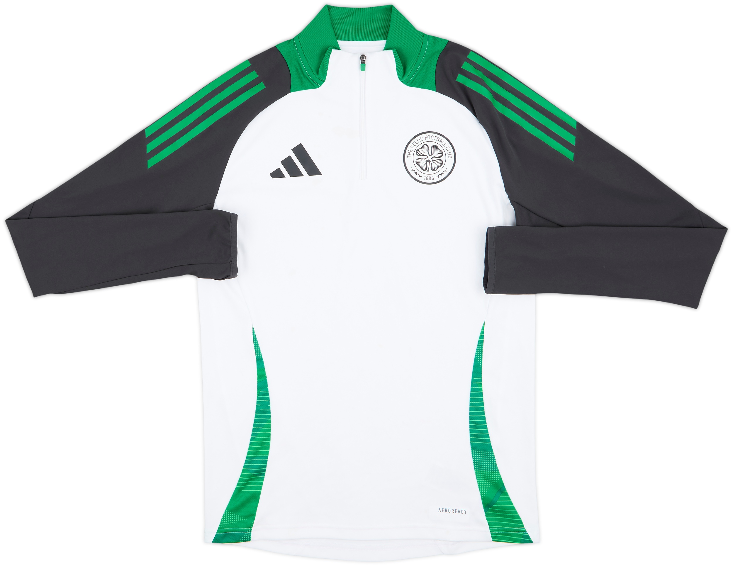 2024-25 Celtic adidas 1/4 Zip Drill Top - 6/10 - (S