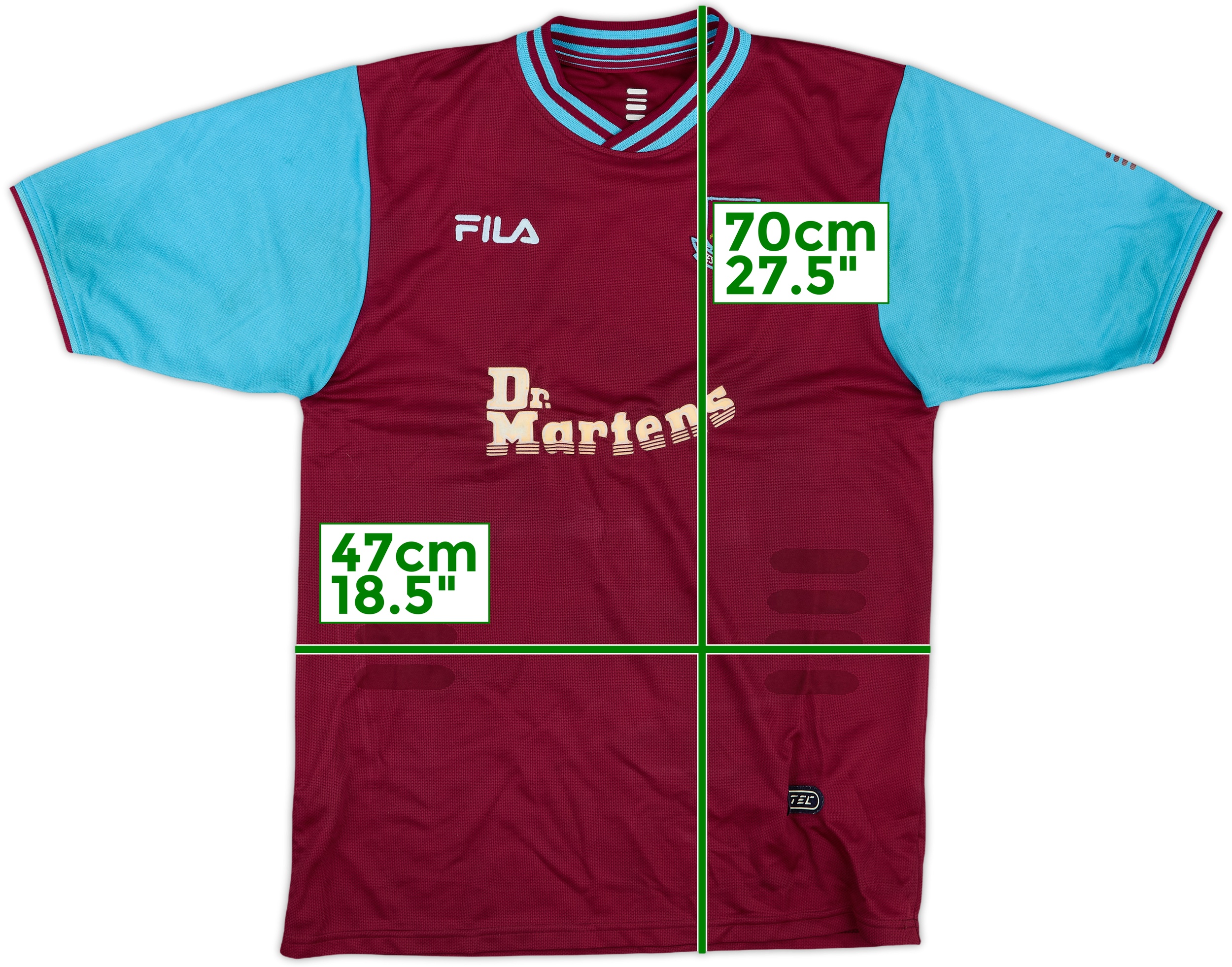 Fila West Ham United Boys SS Home Shirt 2001/03 | WHMH017329-21us