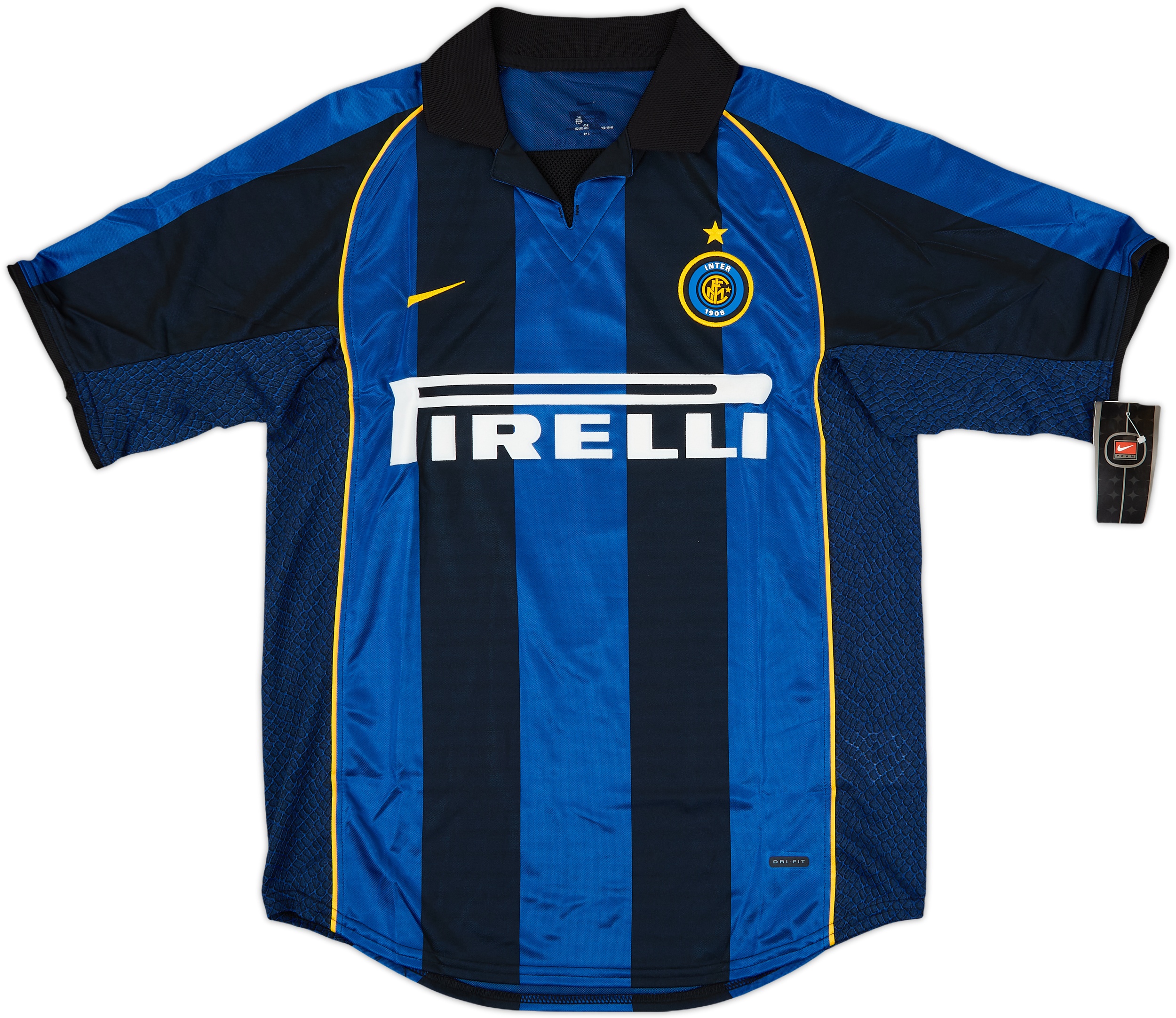 2001-02 NIKE Inter Milan  shirt インテル Internazionale Milano 2001-02 Nike INTER FC Polo Shirt SIZE