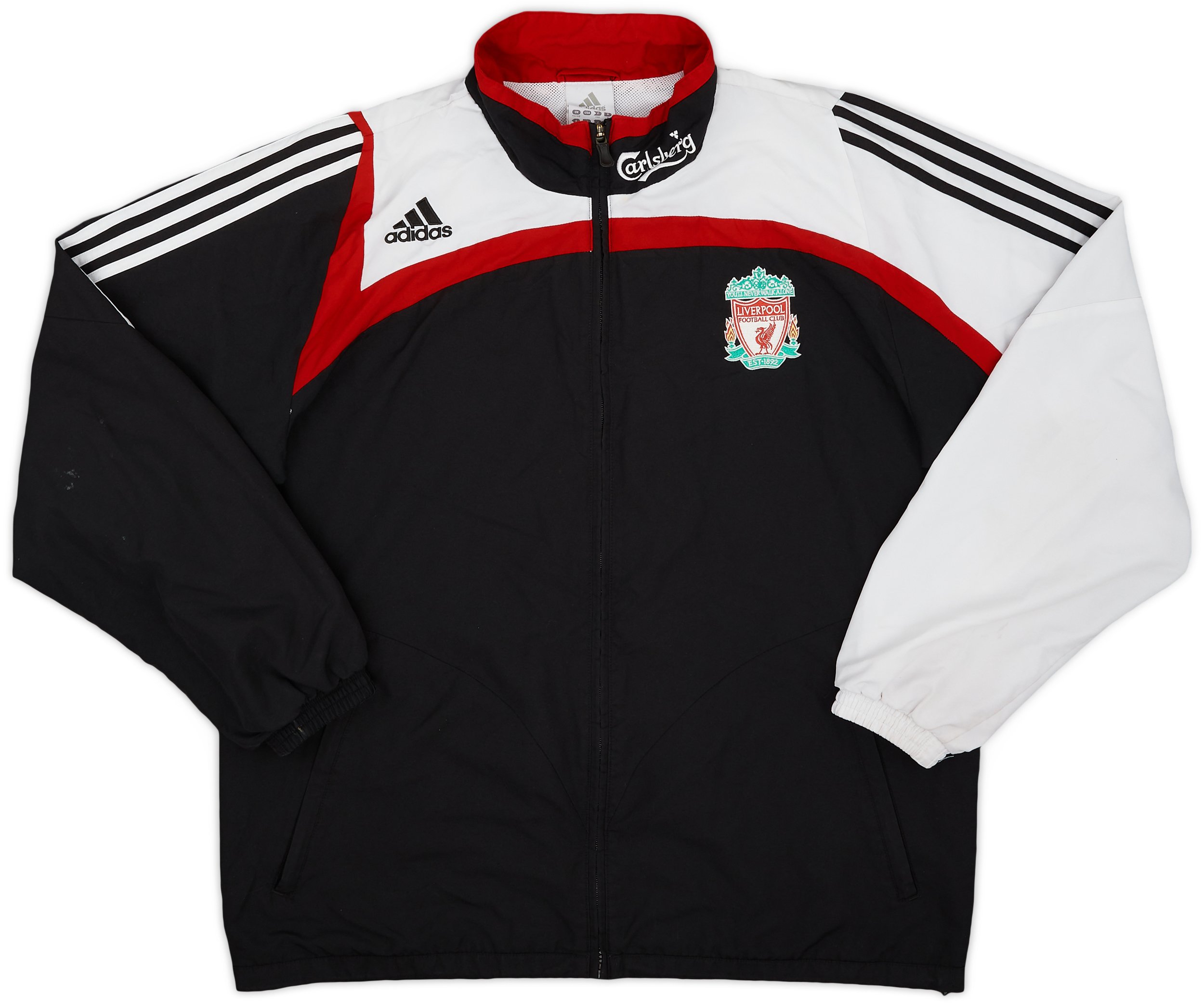 2007-08 Liverpool adidas Track Jacket - 6/10 - (XL
