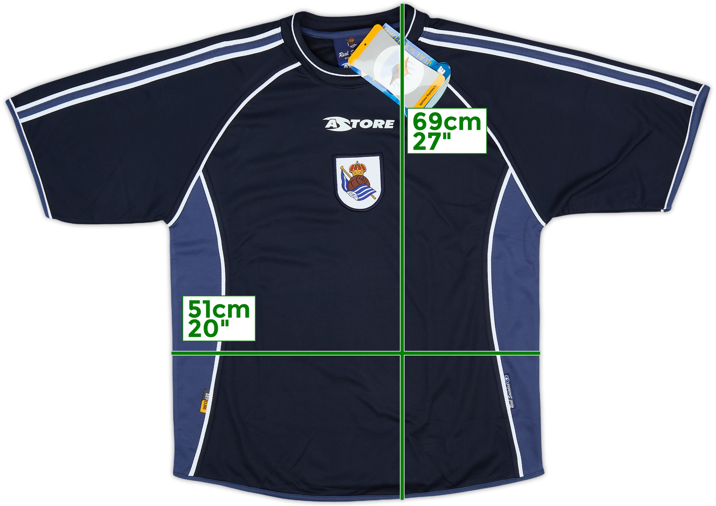 Maillot Domicile Real Sociedad 2004/06 Astore Taille M - Rare - Occasion Football
