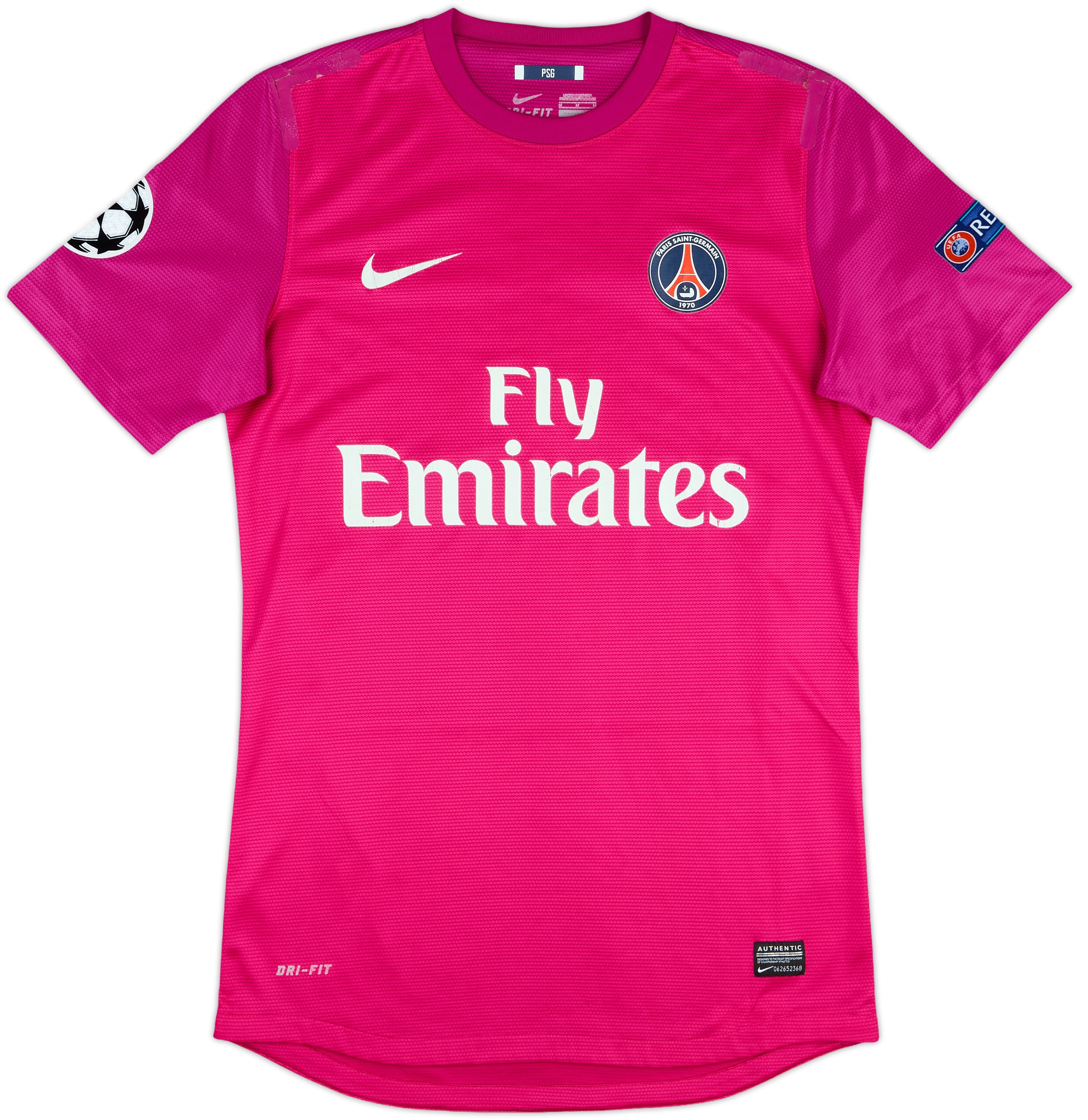 Maillot Gardien PSG Player Issue 2012-2013 Nike Sans Sponsor - Neuf Avec étiquettes