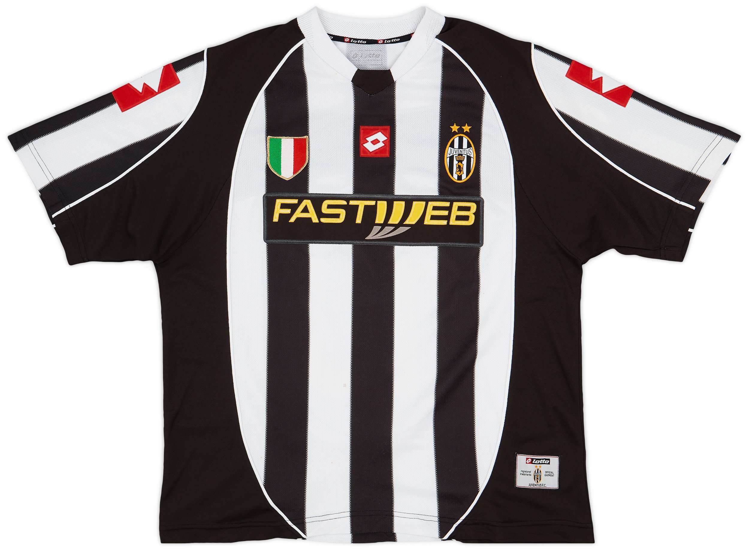 Lotto Juventus Mens SS Home Shirt 2002/03 | JUVH02880574used