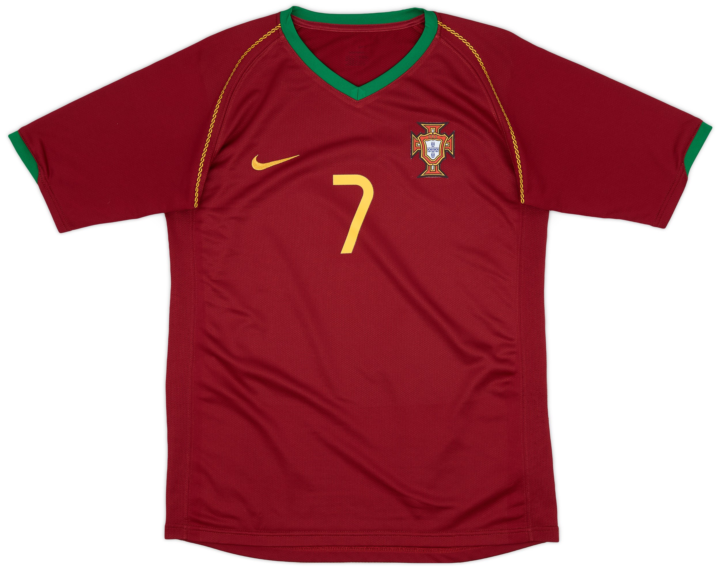 Nike 2006-08 Portugal Home Shirt Figo #7 - 8/10 - (S) | PGLH06-486