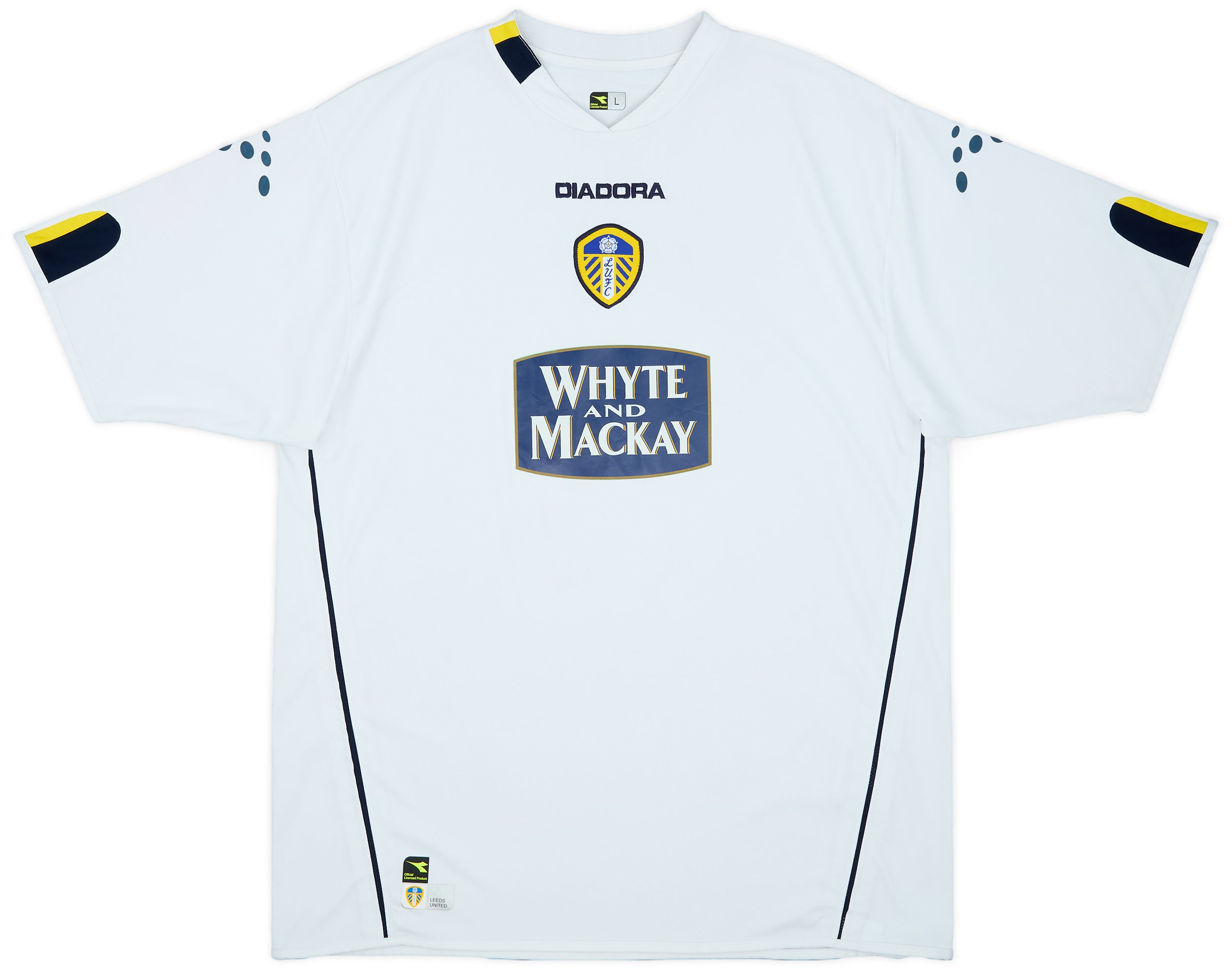 Diadora Leeds United Mens SS Home Shirt 2004/05 | LEEH0497672used