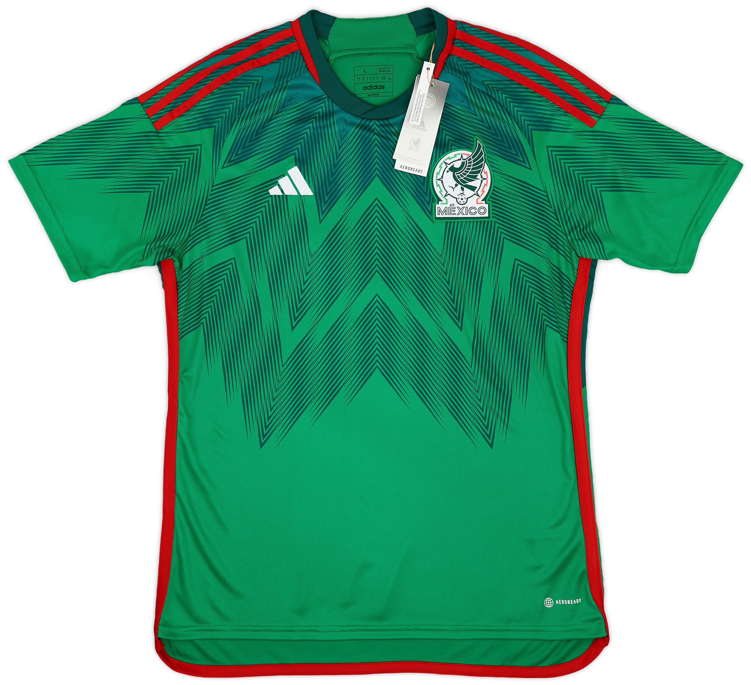 Adidas 2022-23 Mexico Graphic Hoodie - Green, S