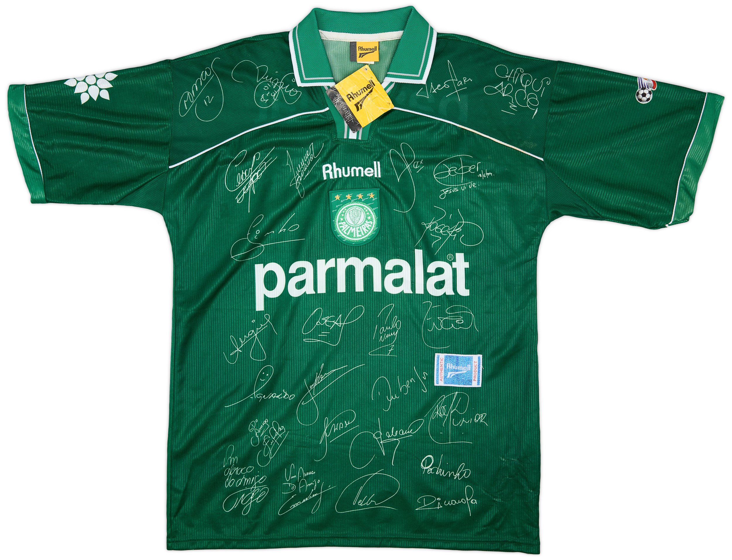 パルメイラス1999年 リベルタドーレス 1999 Palmeiras Special Signed 'Copa Libertadores' Shirt #99 (L